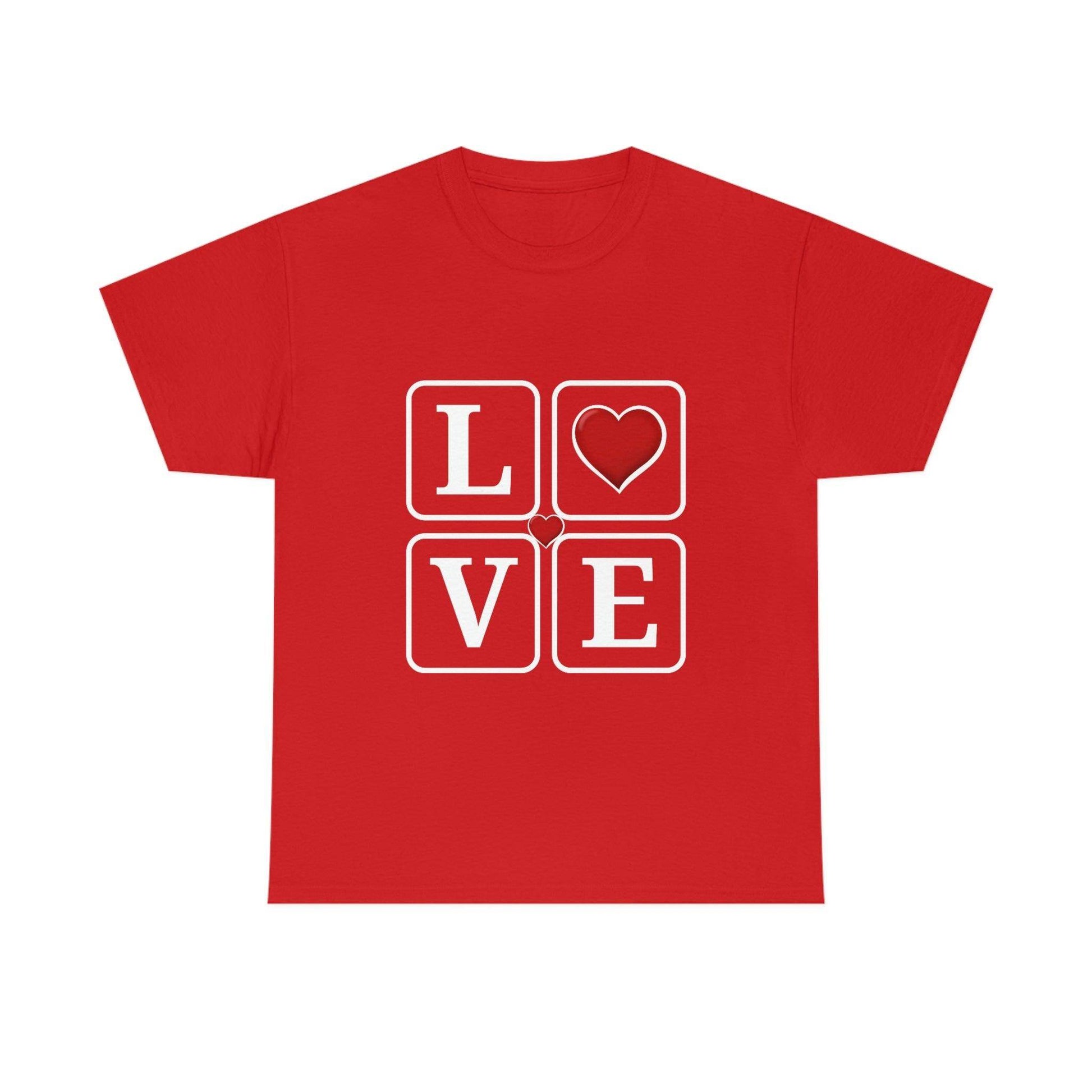 Love square Hearts Shirt, Great Gift for Valentine's day, birthday, engagement, anniversary and many more - Giftsmojo