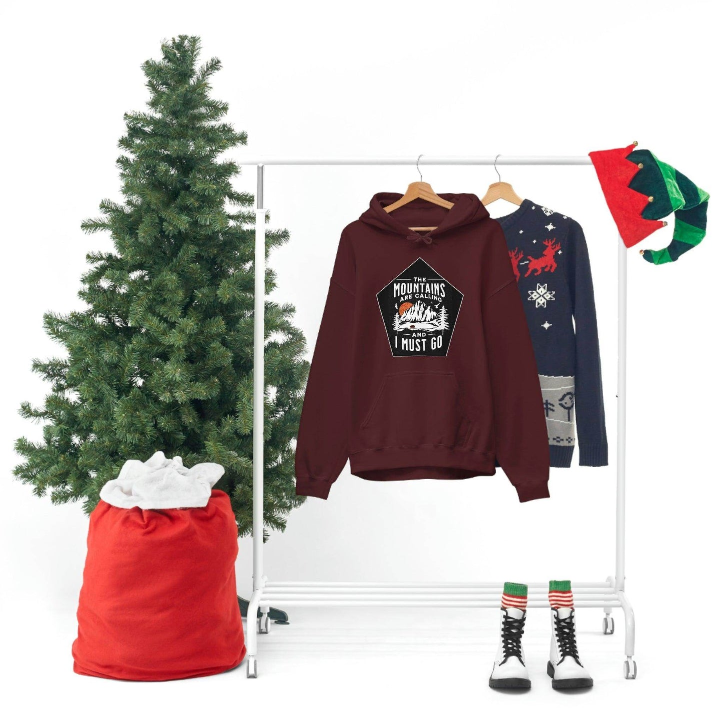 The Mountains are Calling and I Must Go, Hooded Sweatshirt - Giftsmojo