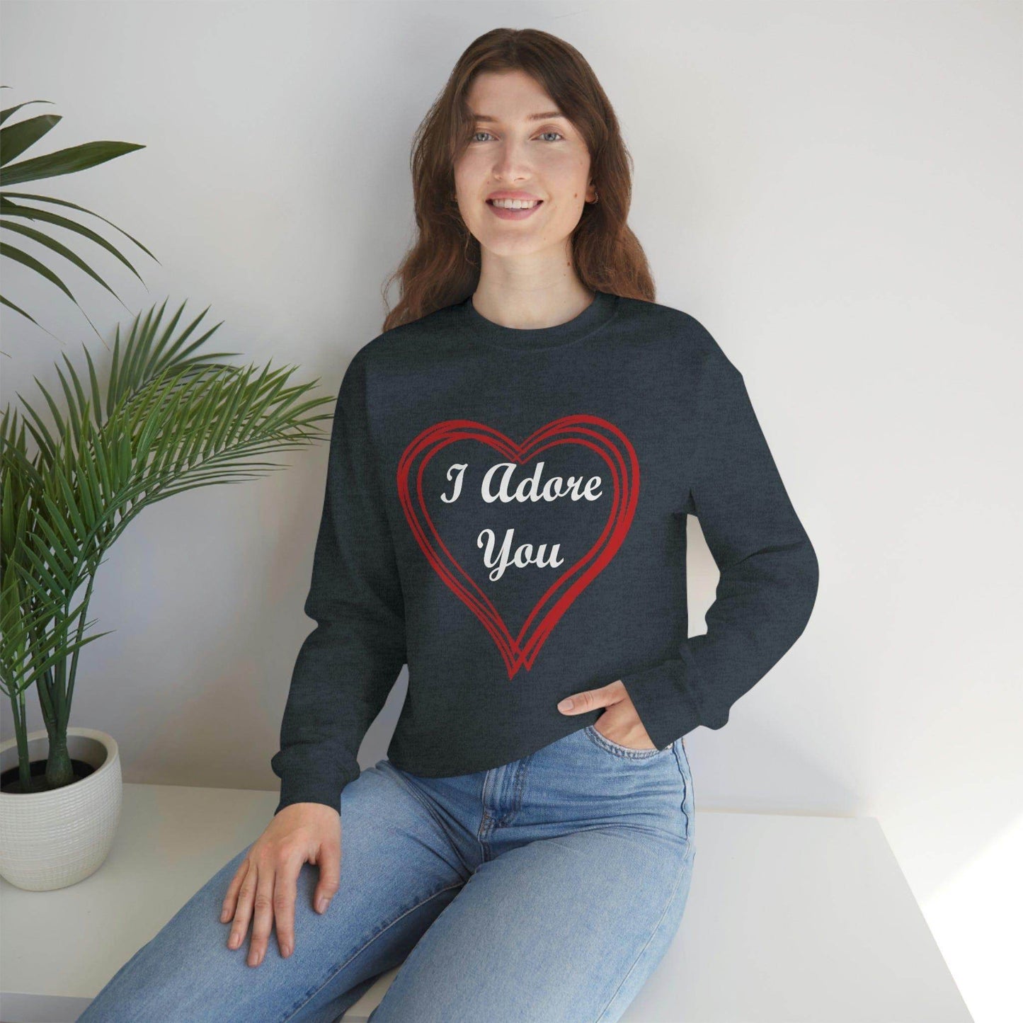 I Adore You Crewneck Sweatshirt - Giftsmojo