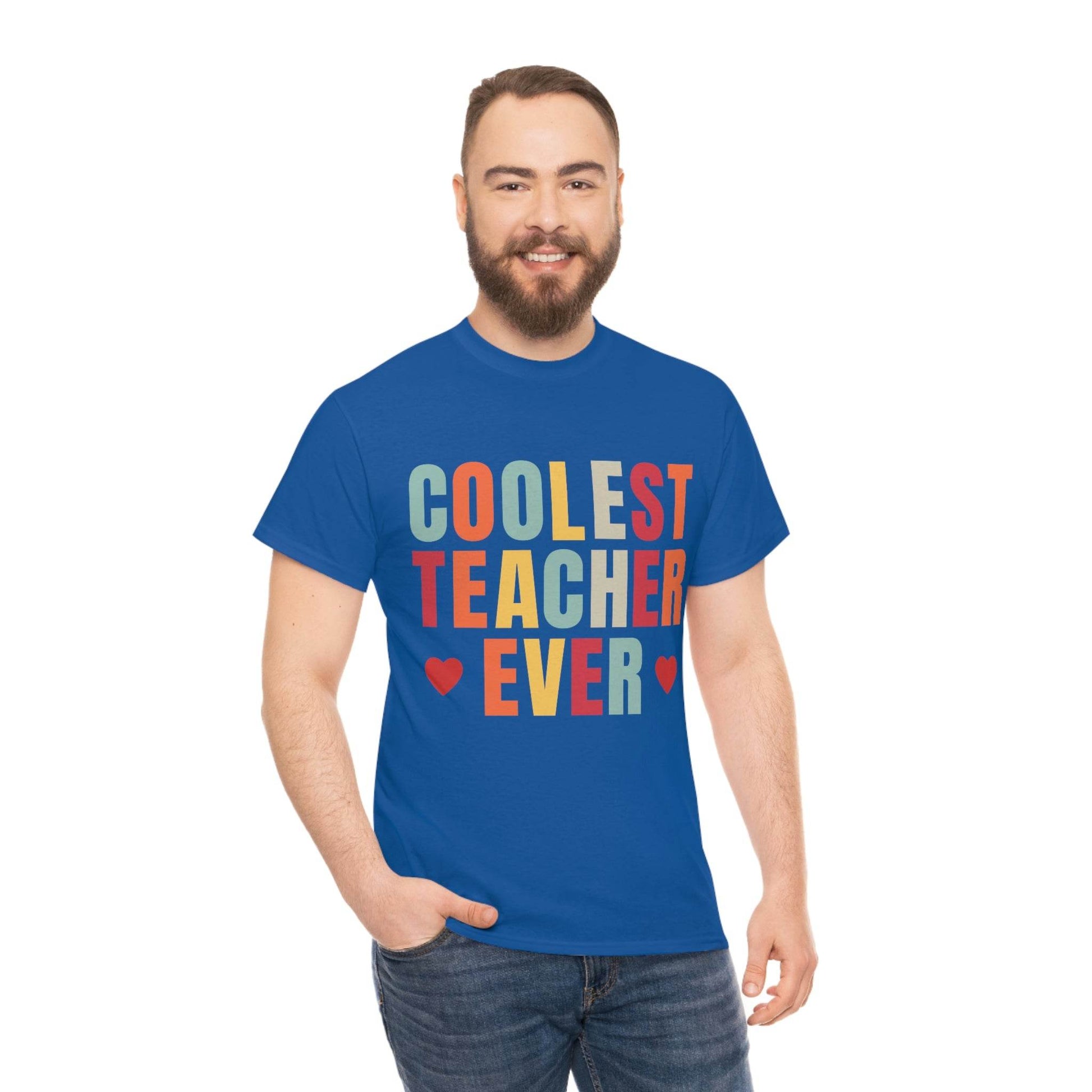 Coolest Teacher Ever T-Shirt - teacher gift - teacher appreciation - Giftsmojo