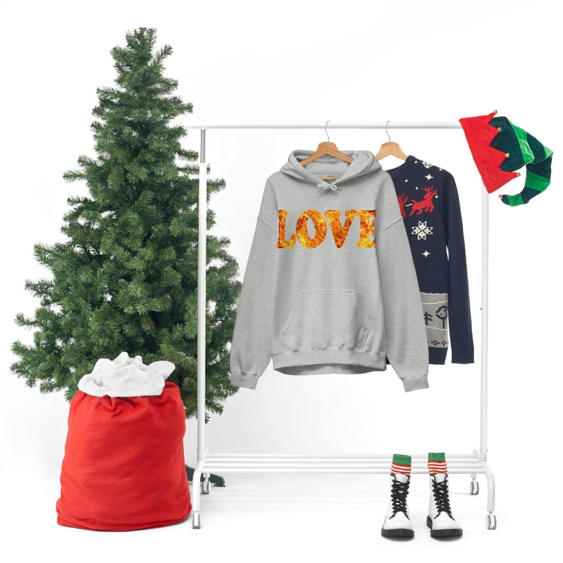 Love Fire Hooded Sweatshirt - Giftsmojo