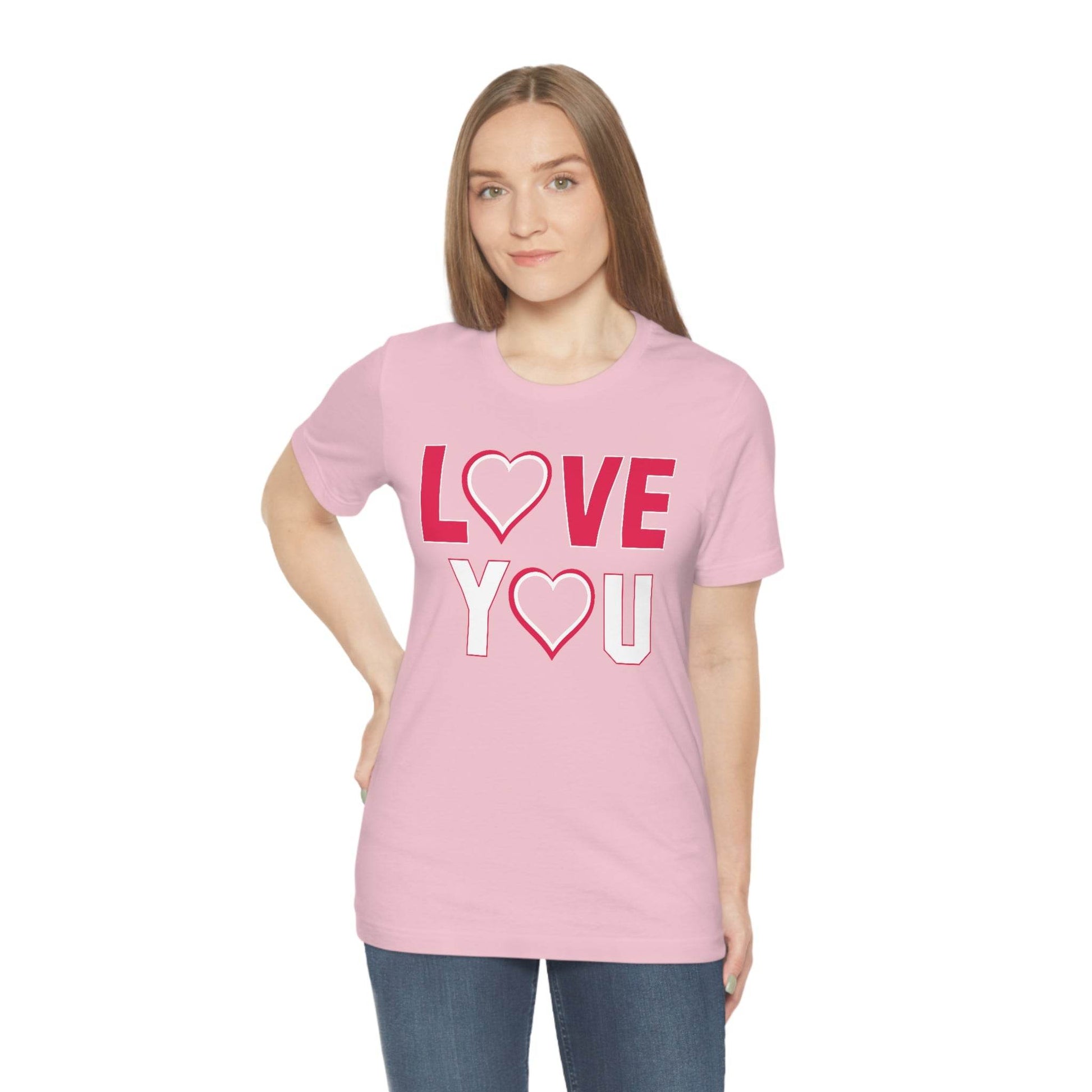 love you heart Tee - Giftsmojo