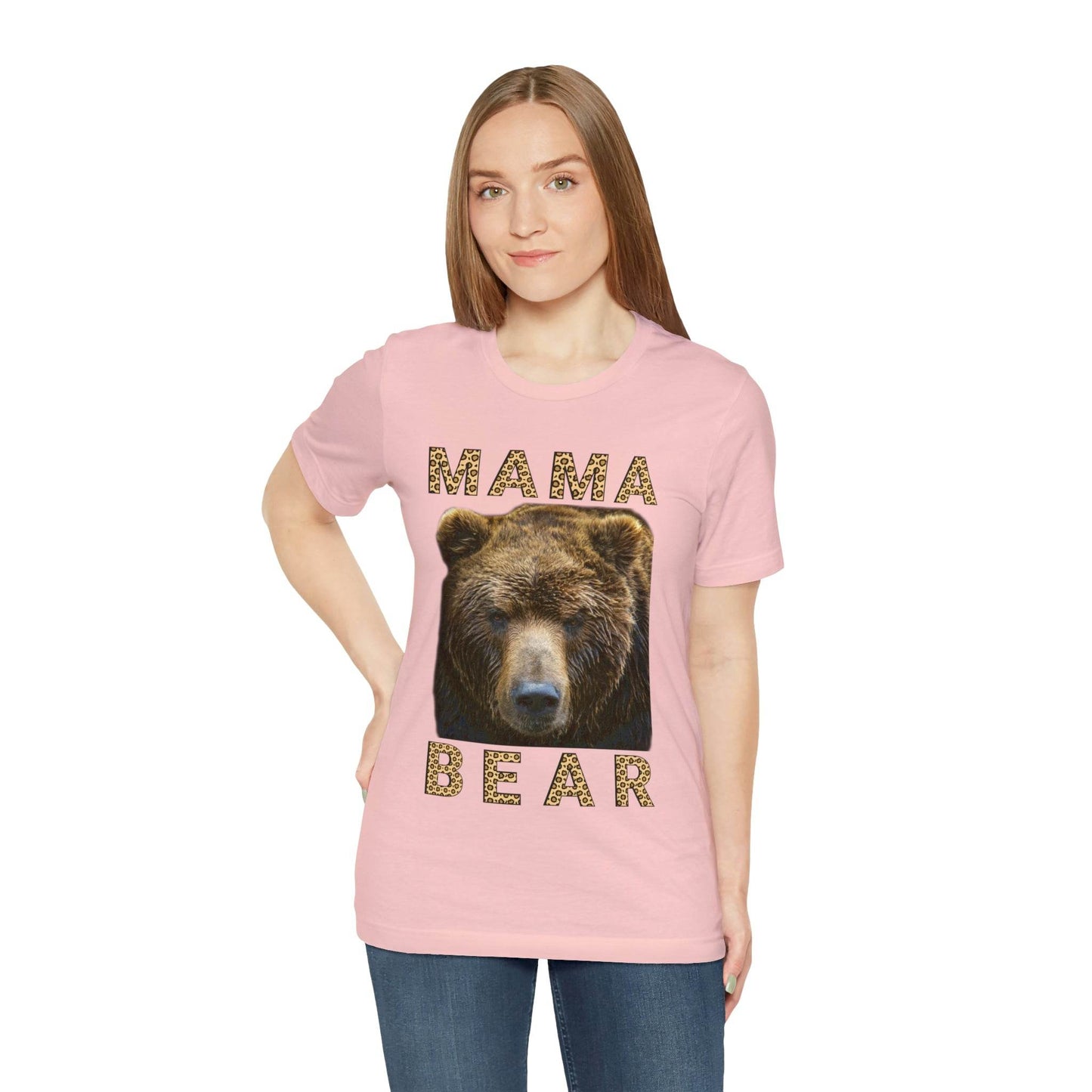 Mothers day shirt | Leopard Print Mama Bear Shirt | Mama Bear Tshirt, Funny mom shirt | best mom shirt | Momma Bear, Mama Bear Gift, Animal Nature Lover Shirt - Giftsmojo