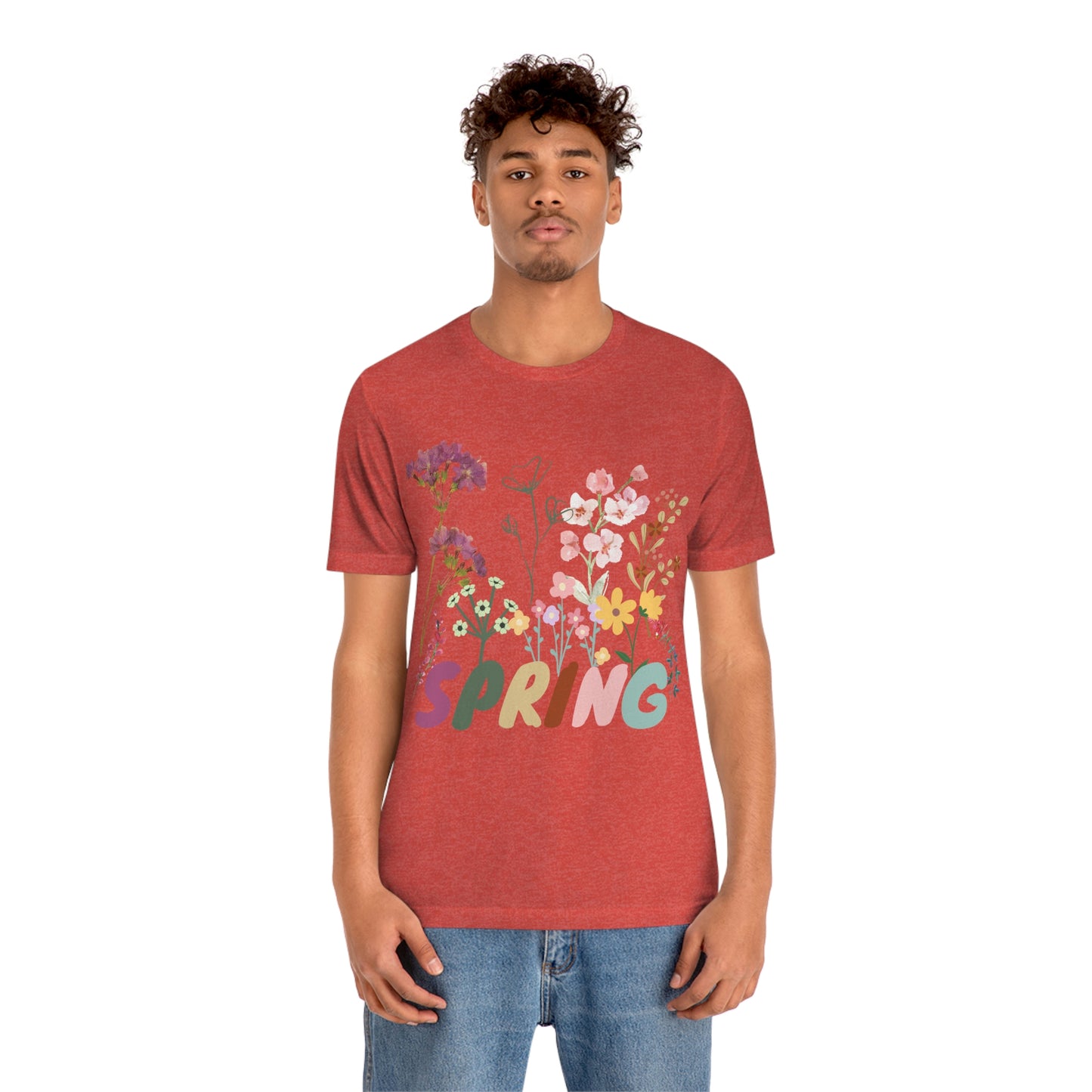 Spring Shirt, Flower T shirt, Vintage Botanical Shirt, Vintage T-shirt, Graphic Tshirt, Botanical Print, Vintage Flower Shirt, Wildflower,