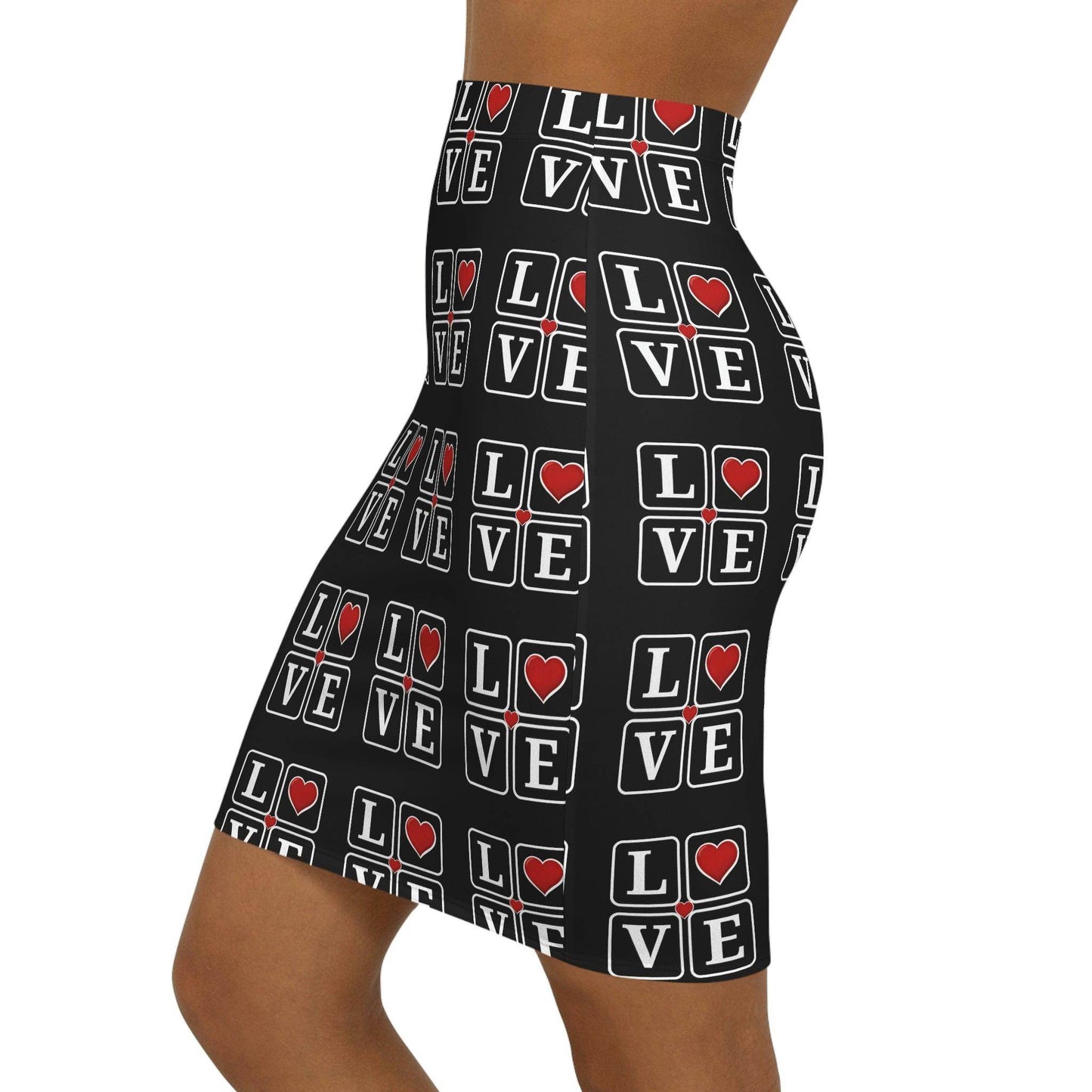 Love Women's Mini Skirt - Giftsmojo