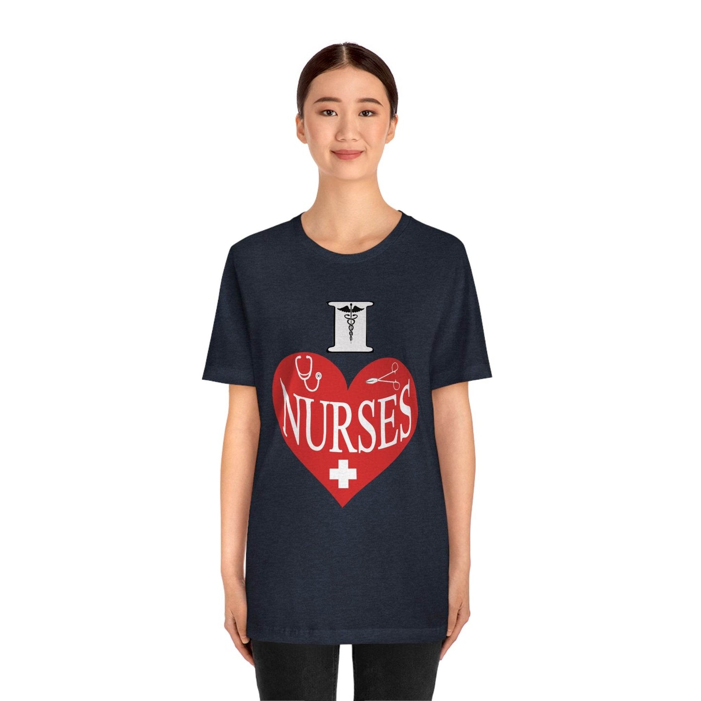 I love Nurses Tee - Giftsmojo