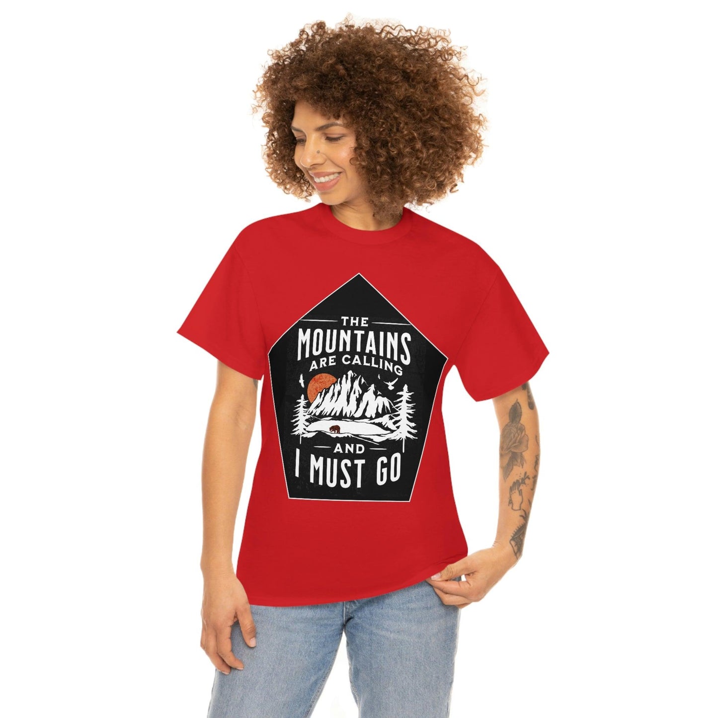 The Mountains are Calling and I Must Go Tee - Giftsmojo
