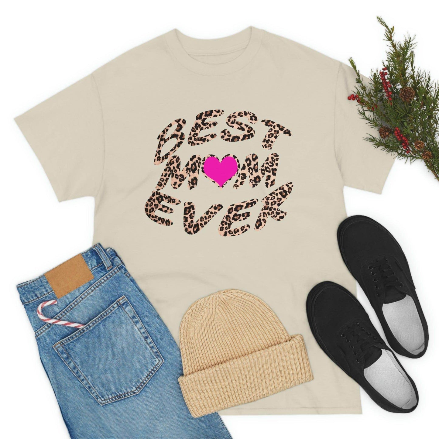 Best mom ever leopard print Tee - Giftsmojo