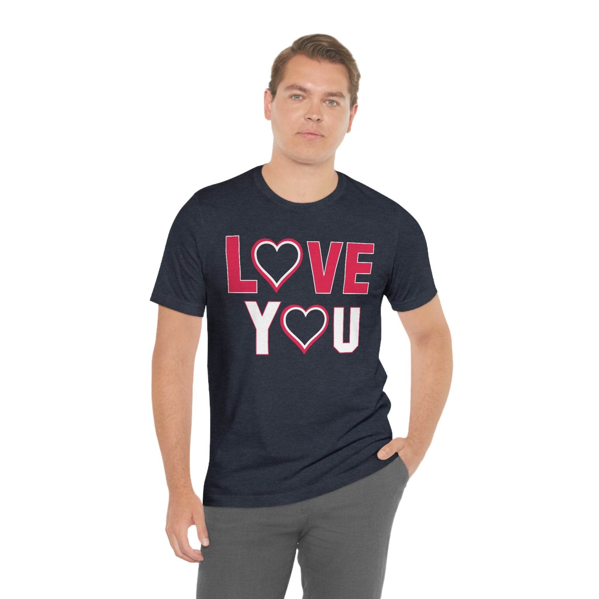 love you heart Tee - Giftsmojo