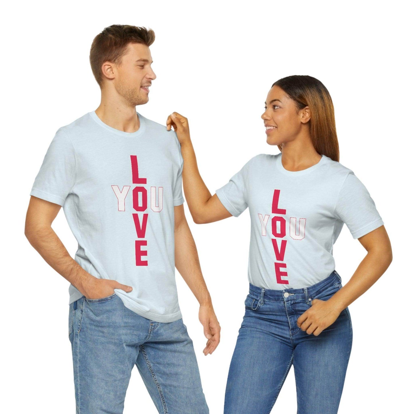 T-shape Love you Tee - Giftsmojo