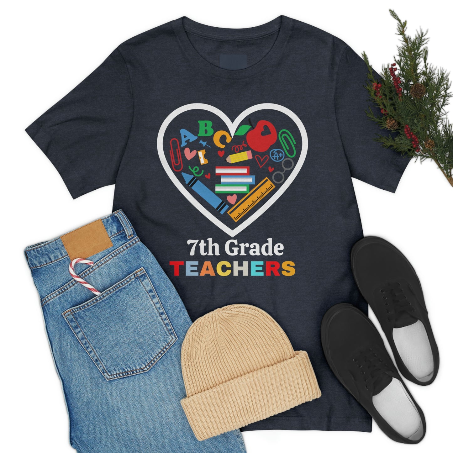 Love 7th Grade Teacher Shirt - Teacher Appreciation Shirt - Gift for Teachers - 7th Grade shirt