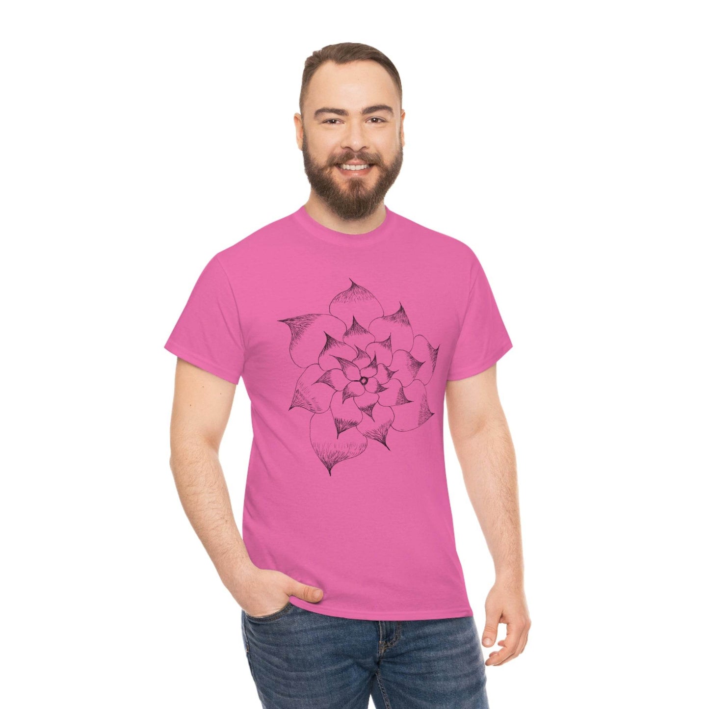 Flower Tee, custom designed tee, flower t-shirt, floral graphic tee - Giftsmojo