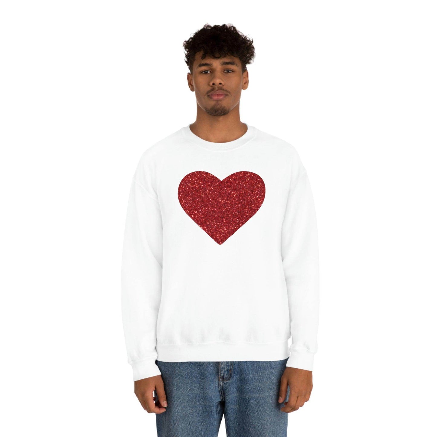 Heart Sweatshirt Love sweatshirt Love Shirt Cute Love Shirt with Heart Valentine sweatshirt - Matching Love shirt Girlfriend gift Boyfriend - Giftsmojo