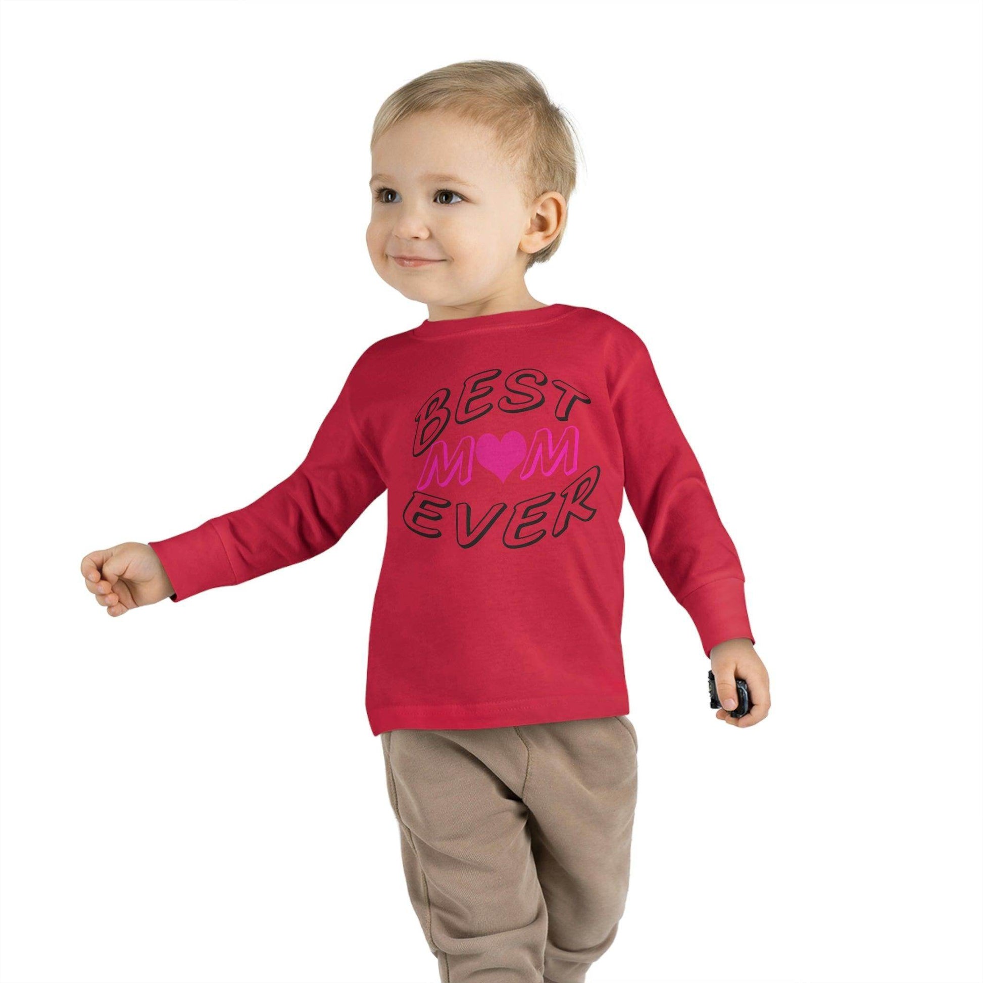 Best Mom Ever toddler long-sleeve tee - Toddler shirt - Giftsmojo