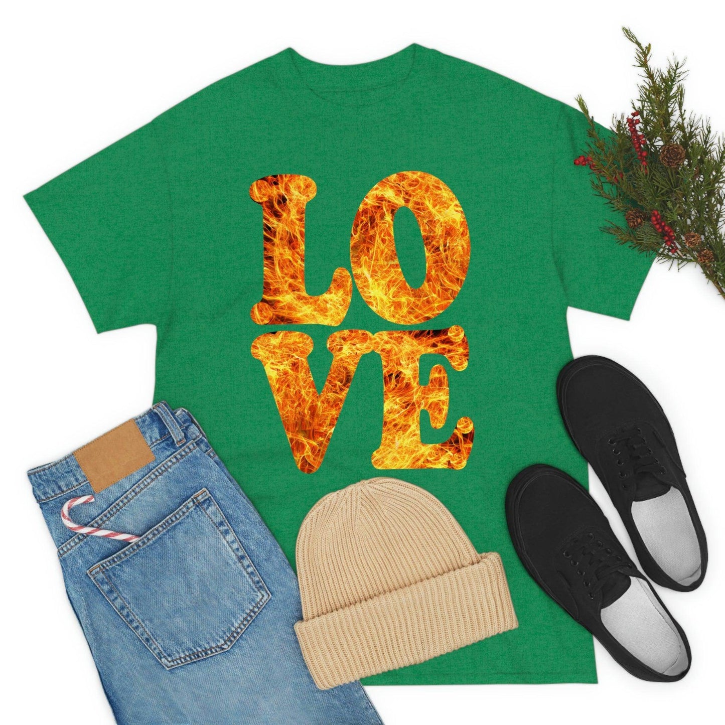 love fire big Tee - Giftsmojo
