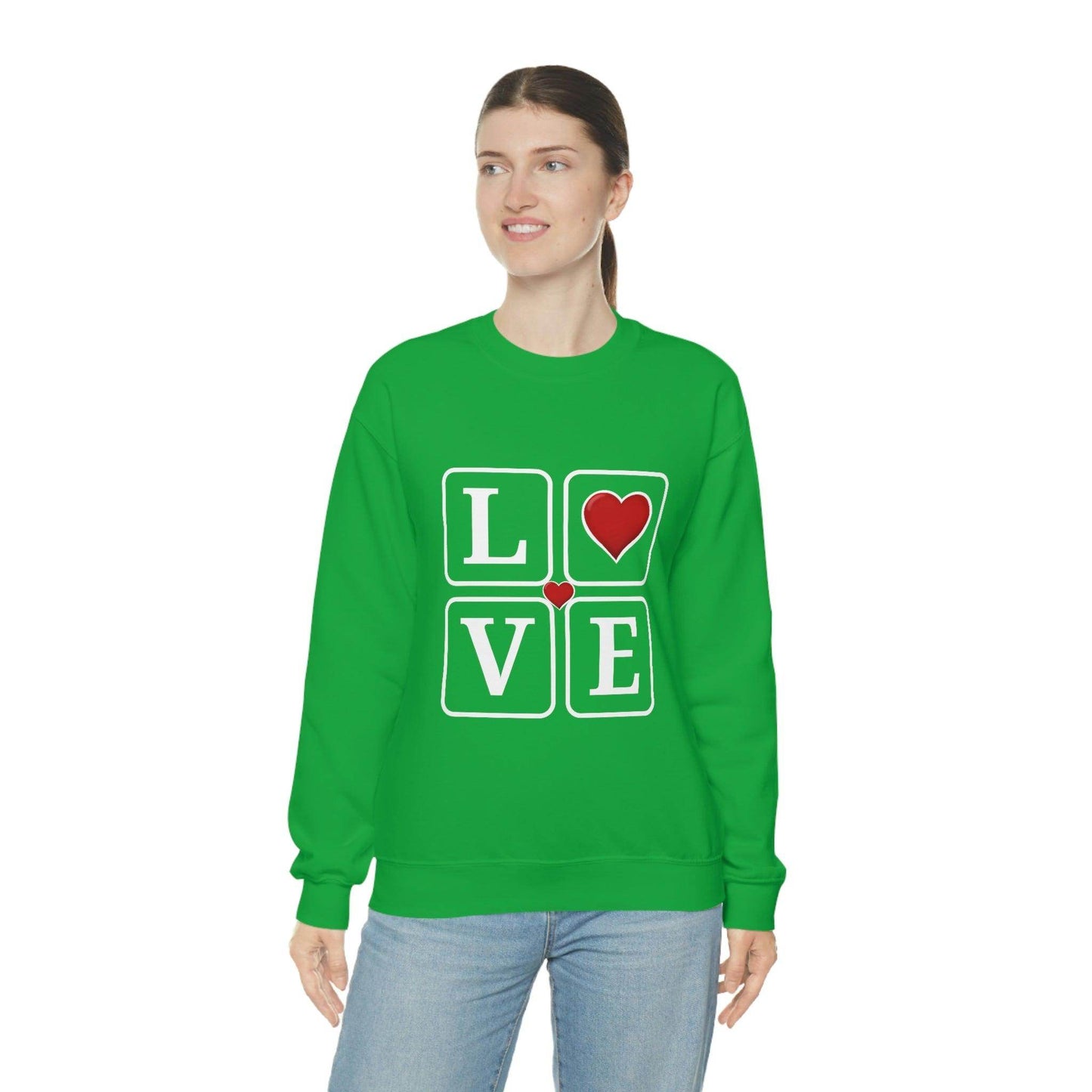 Love square Hearts Sweatshirt - Giftsmojo