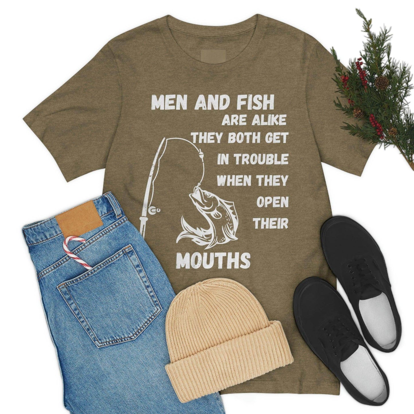 Men and Fish are Alike - Funny fishing shirt - Giftsmojo