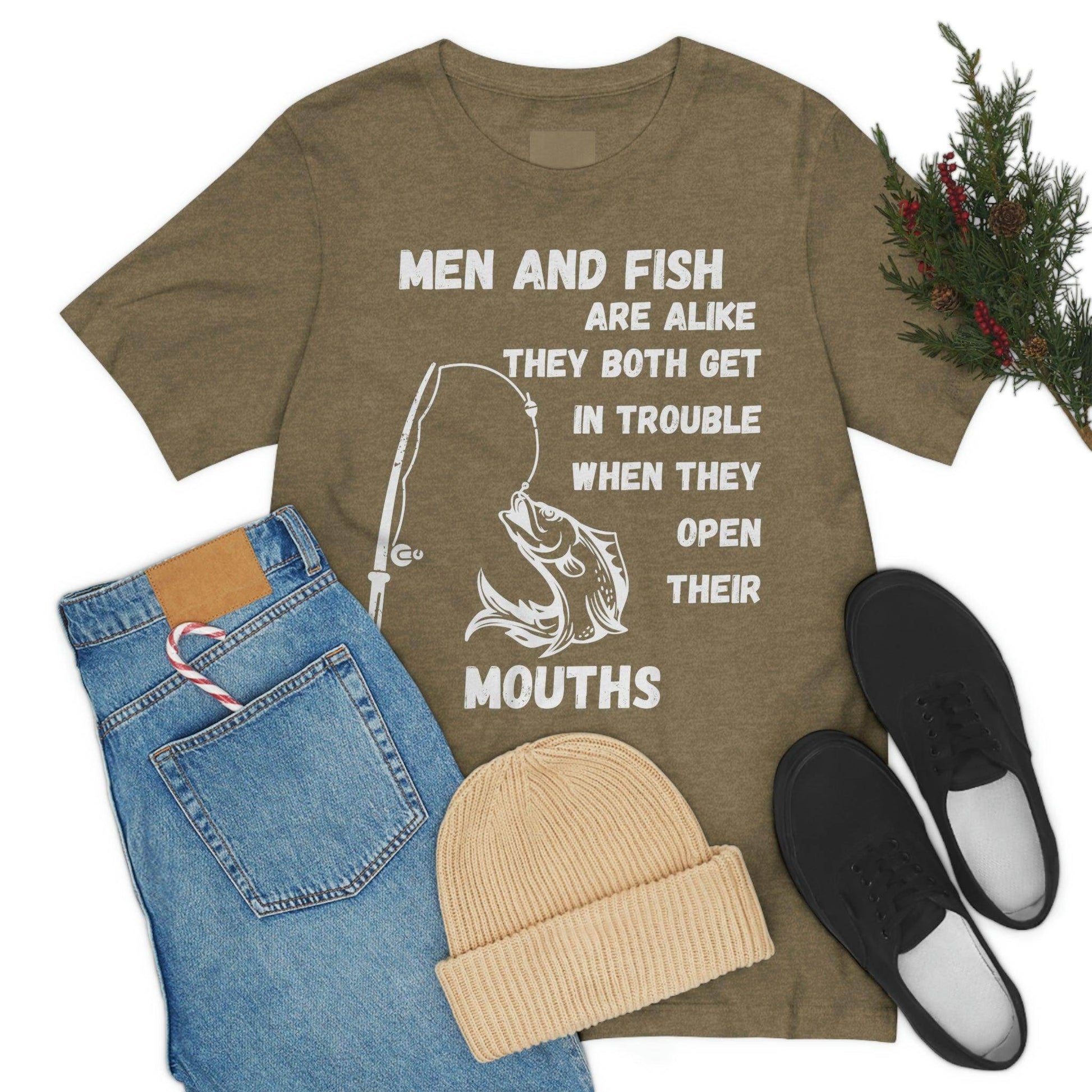 Men and Fish are Alike - Funny fishing shirt - Giftsmojo