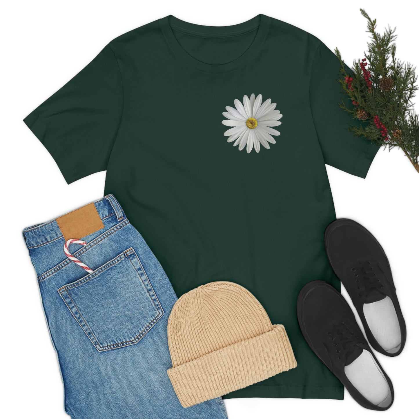 Daisy Shirt Floral Shirt Gift, Boho Shirt, Birth Month Flower, Gift For Mom, Daisy Women Shirt Flower Tee Summer Shirt,