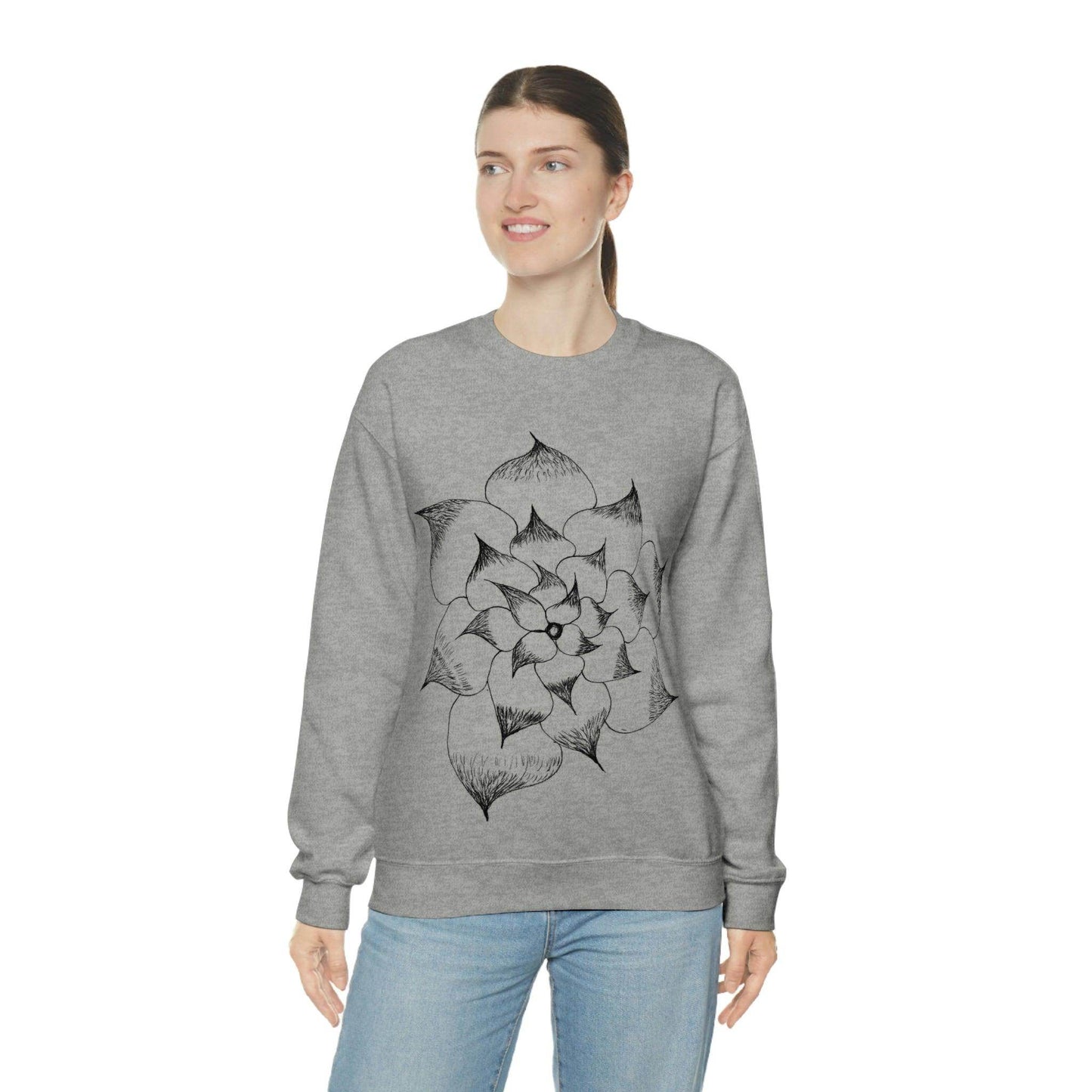 Flower Sweatshirt, floral sweatshirt flower shirt wildflower sweatshirt - Giftsmojo