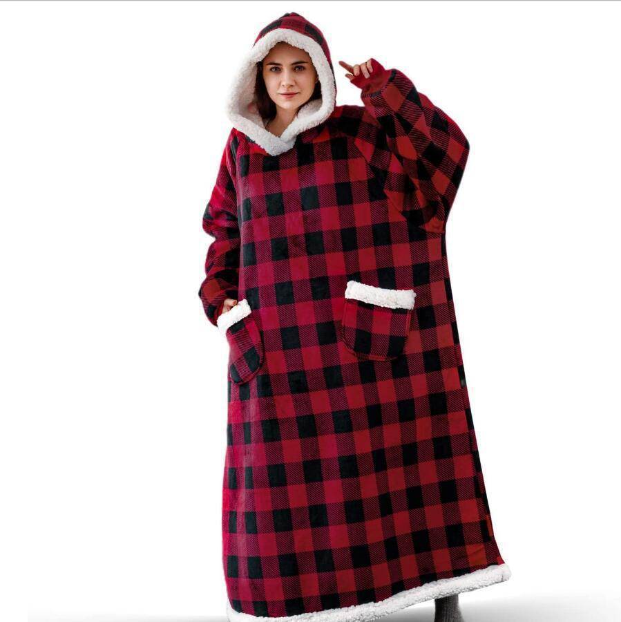 Winter TV Hoodie Blanket - Oversized Pullover With Pockets Clothes Women Men - Giftsmojo