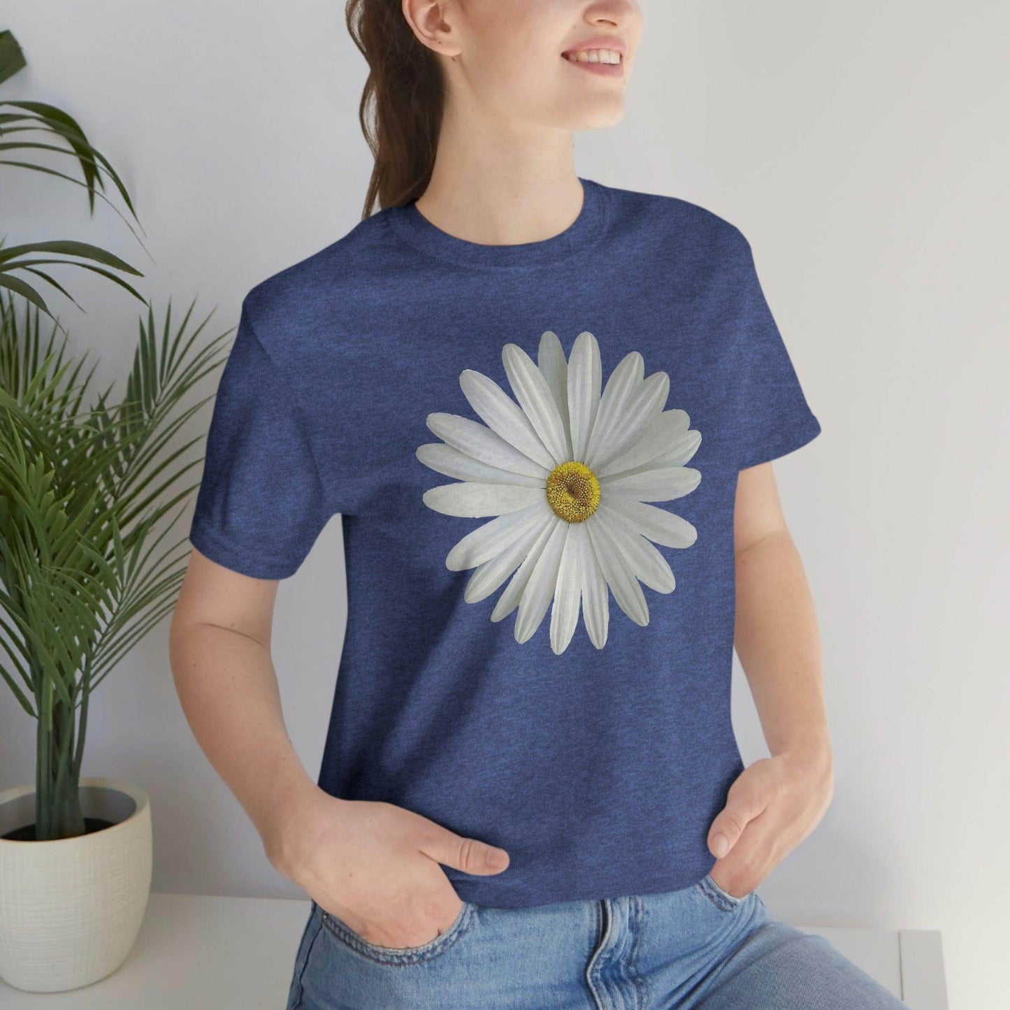 Daisy Shirt Floral Shirt Gift, Wildflower Shirt, Gift For Mom, Daisy Women Shirt Flower Tee Summer Shirt, - Giftsmojo