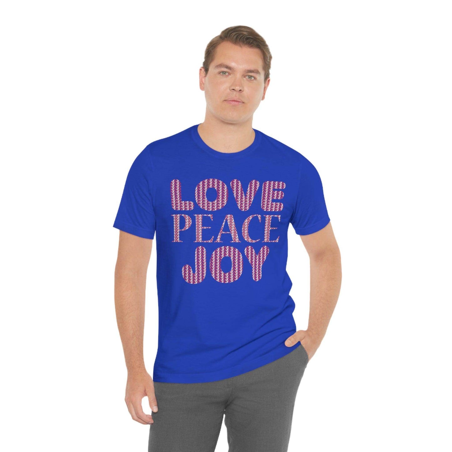 love peace joy Tee - Giftsmojo