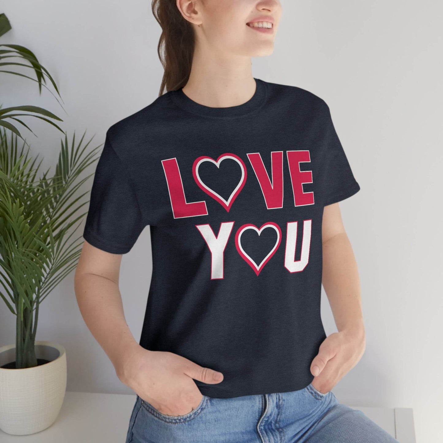 love you heart Tee - Giftsmojo