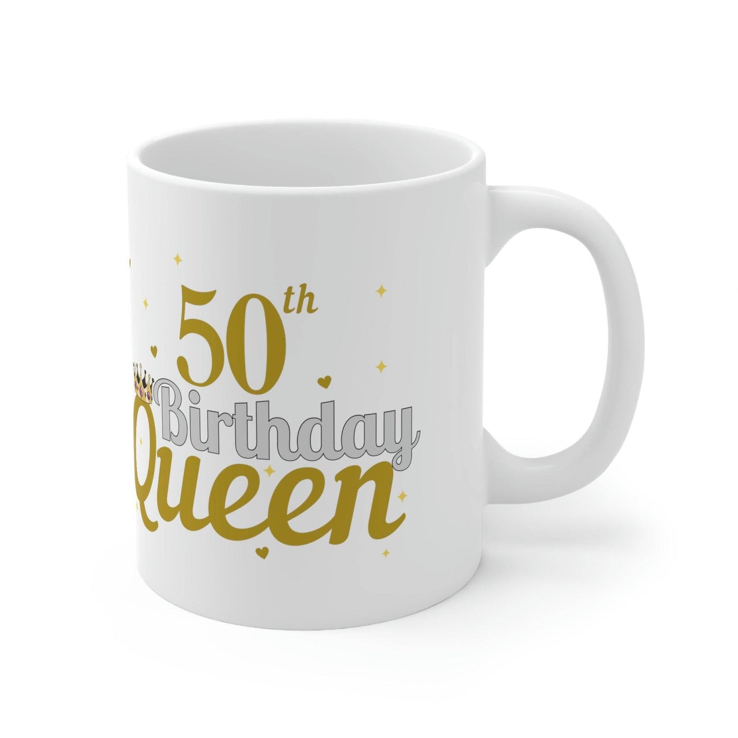 50th Birthday Queen Mug | Limited Edition Gift - Giftsmojo