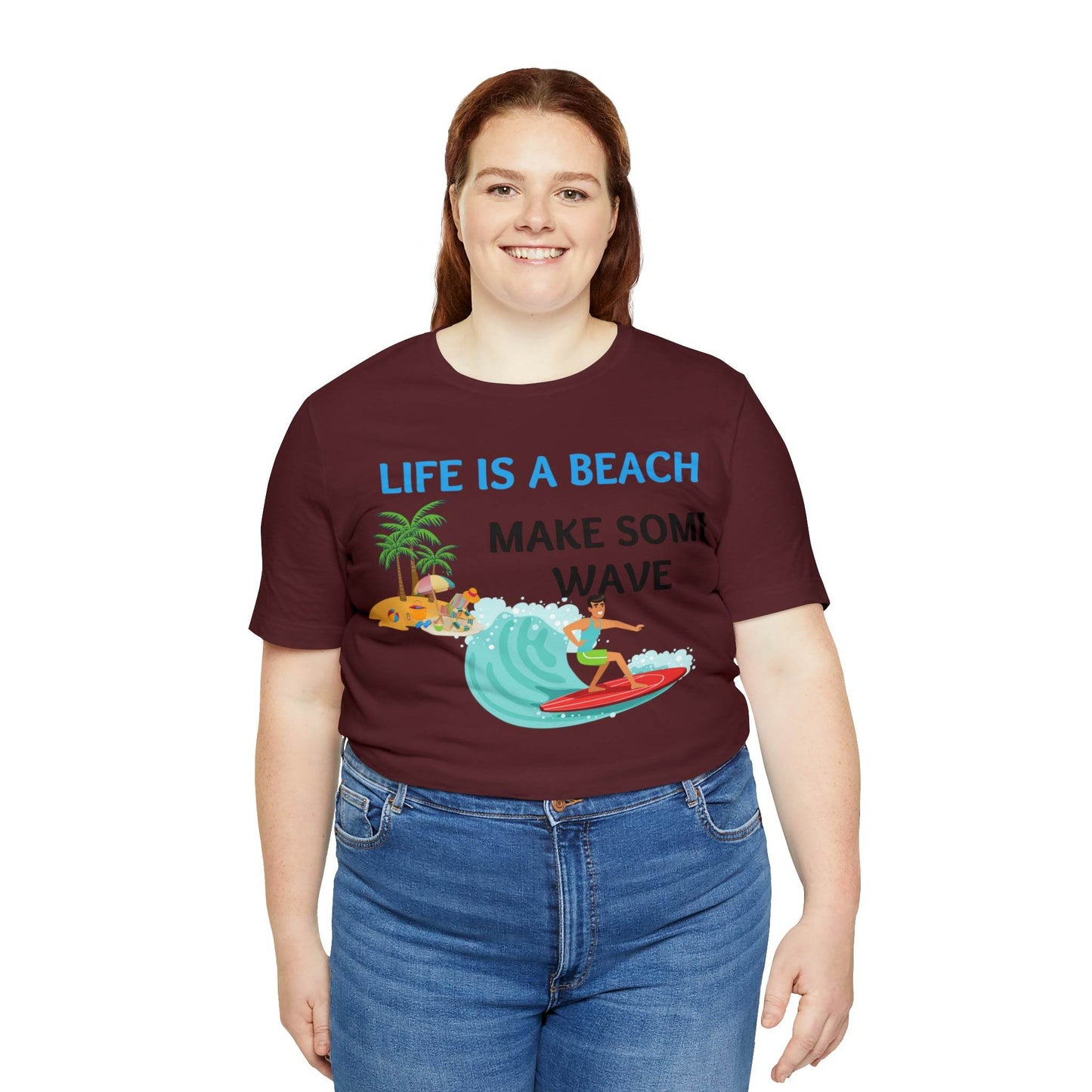 Life is a Beach shirt, Beach t-shirt, Summer shirt, Relaxing beachwear, Coastal fashion, Beach-inspired clothing, Beach adventure apparel - Giftsmojo