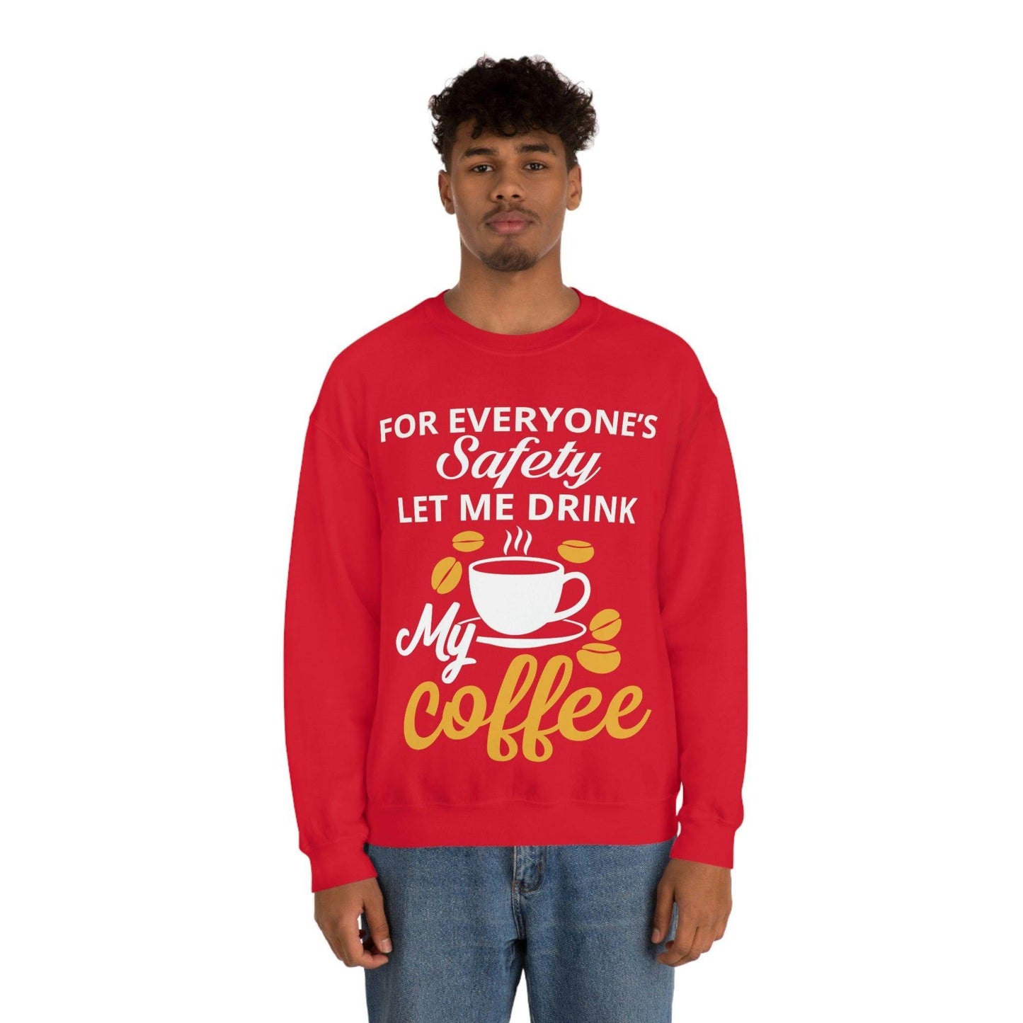 Coffee tee Unisex Heavy Blend™ Crewneck Sweatshirt - Giftsmojo