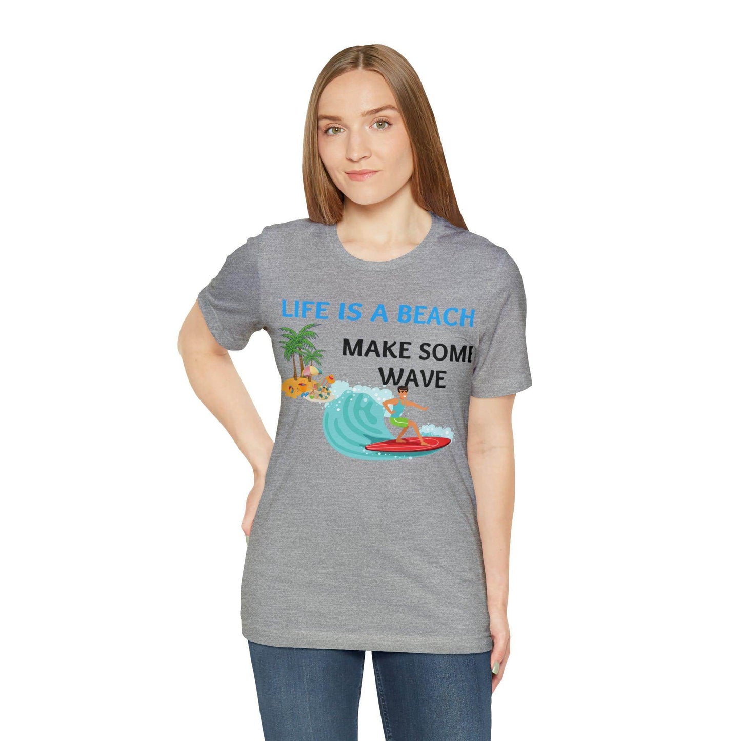 Life is a Beach shirt, Beach t-shirt, Summer shirt, Relaxing beachwear, Coastal fashion, Beach-inspired clothing, Beach adventure apparel - Giftsmojo