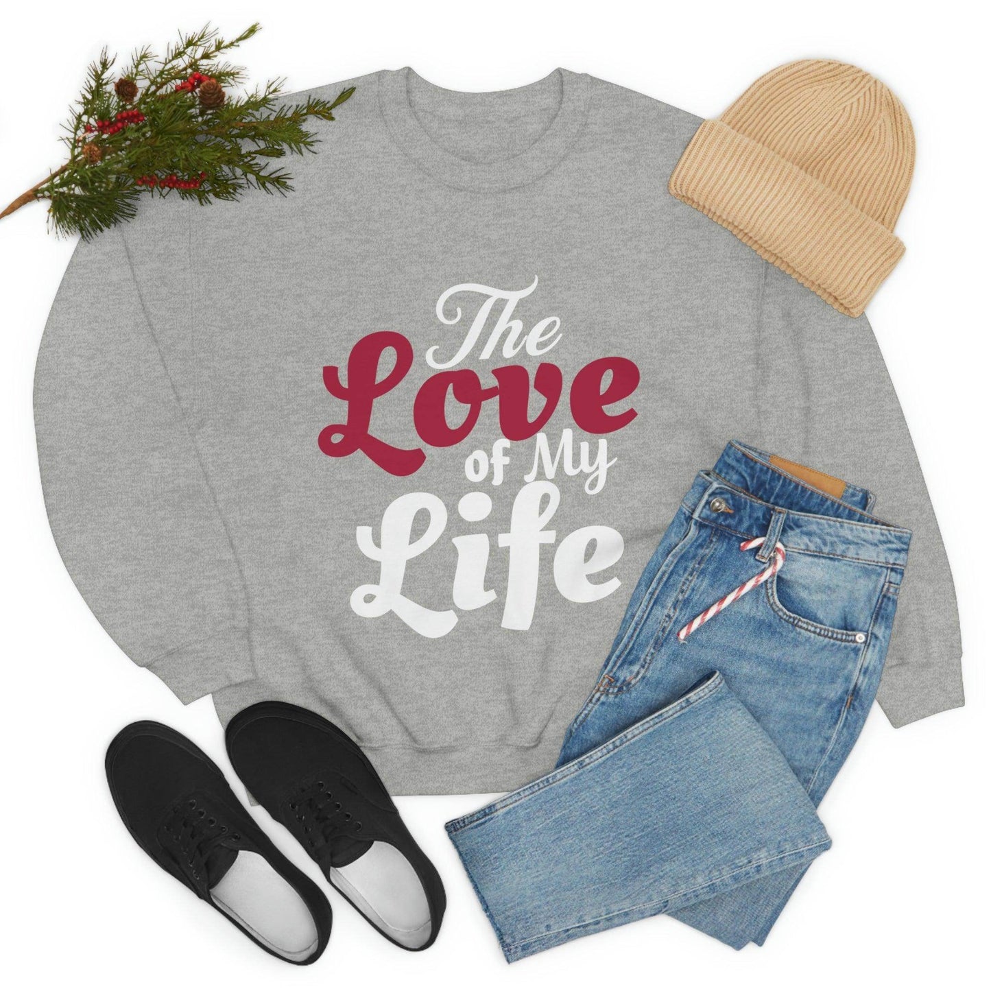 Love Sweatshirt, Love Shirt, Gift For Fiance, Newlywed Gift, Gift For Wife, Engagement Shirt,The Love of My Life, Valentine's day gift - Giftsmojo