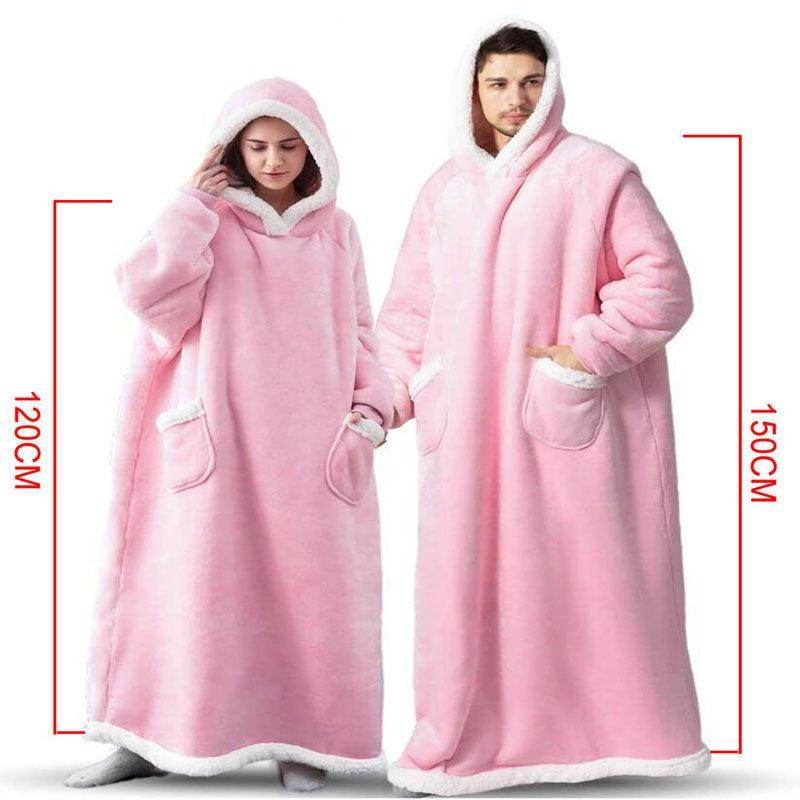 Winter TV Hoodie Blanket - Oversized Pullover With Pockets Clothes Women Men - Giftsmojo