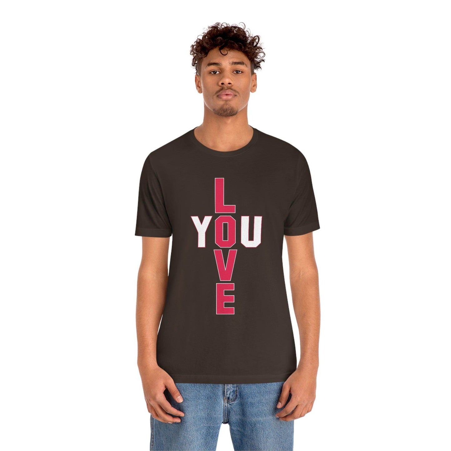T-shape Love you Tee - Giftsmojo