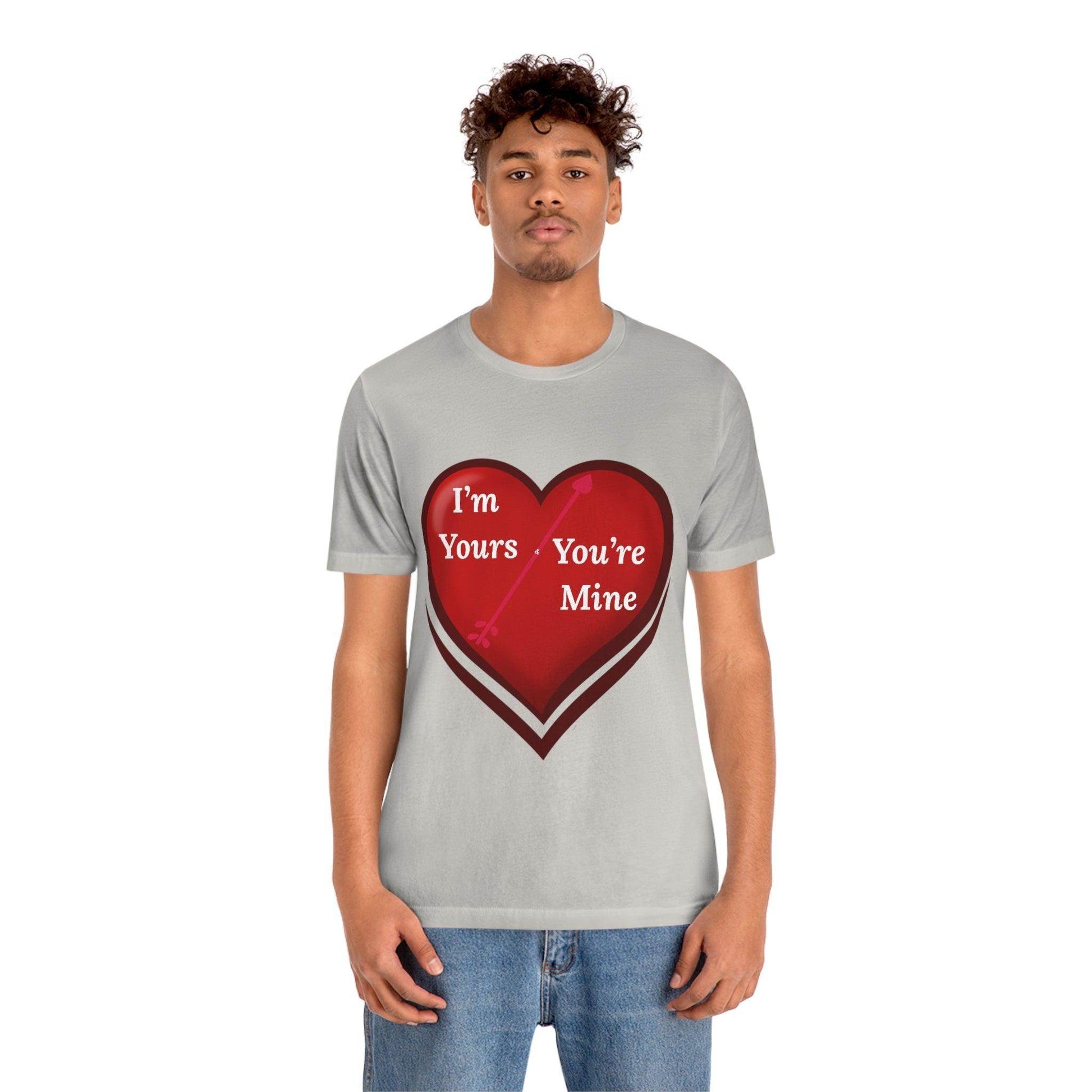 I'm Yours and You're Mine Heart Tee - Giftsmojo
