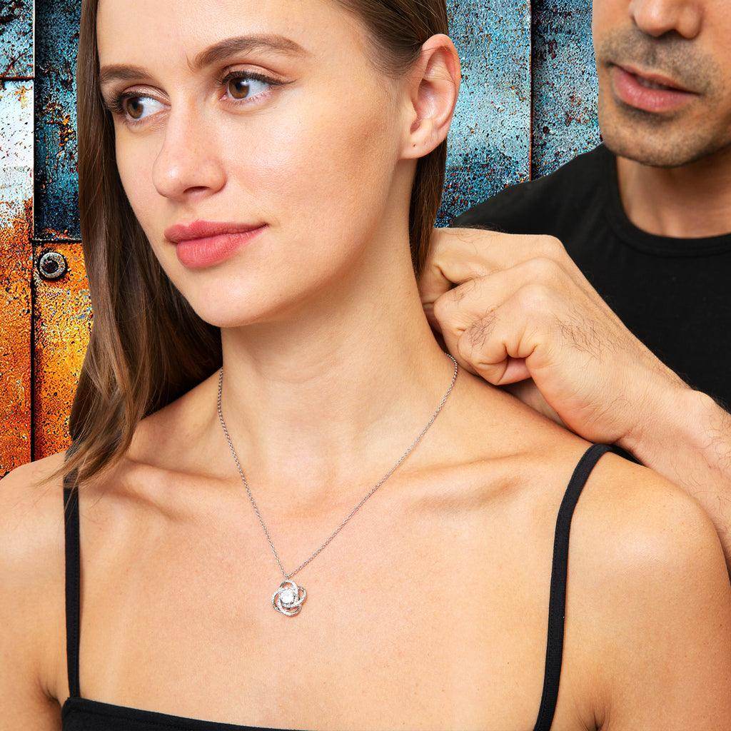 Tied to You - Love Knot Necklace - Giftsmojo