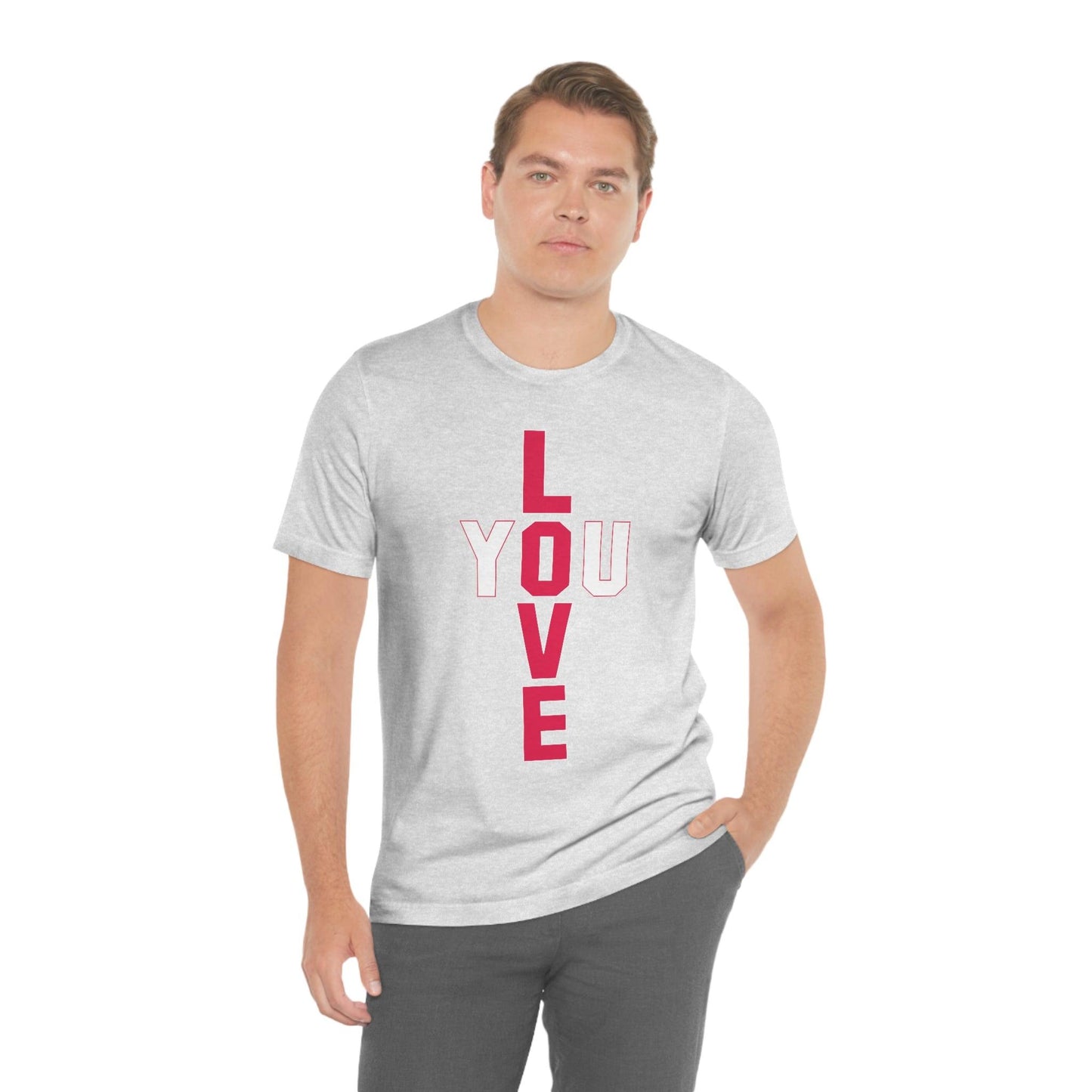 T-shape Love you Tee - Giftsmojo