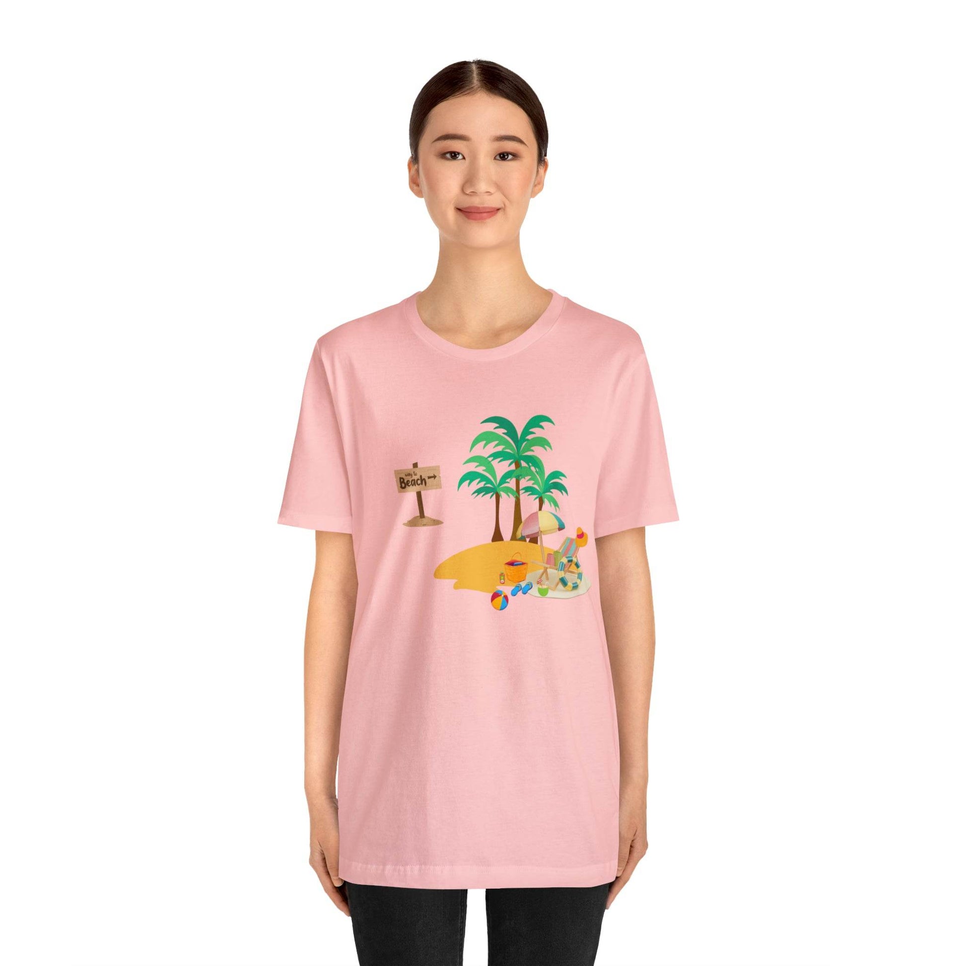 Beach shirt, Beach t-shirt, Summer shirt, Beachwear, Beach fashion, Tropical print, Trendy design, Stylish beach apparel - Giftsmojo