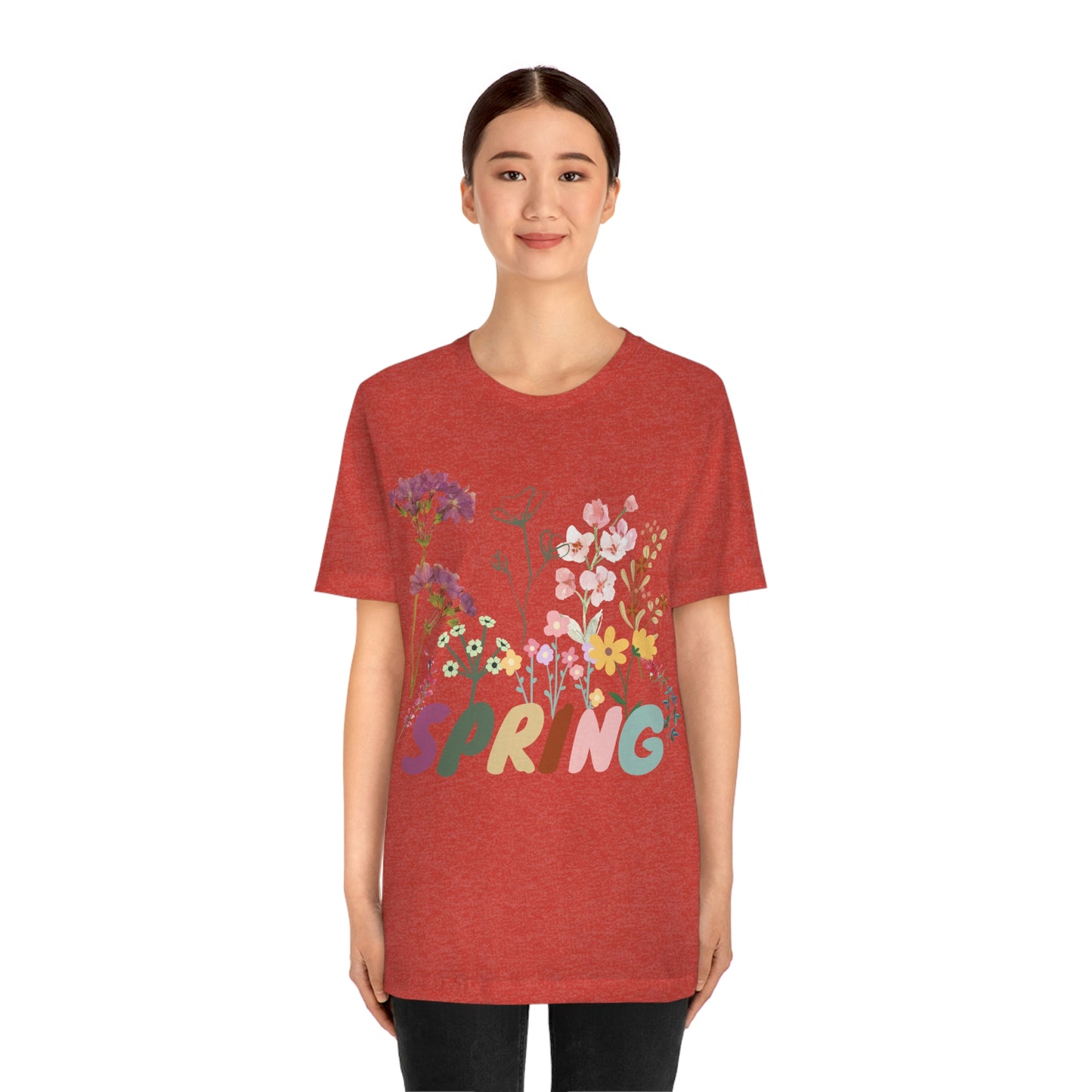 Spring Shirt, Flower T shirt, Vintage Botanical Shirt, Vintage T-shirt, Graphic Tshirt, Botanical Print, Vintage Flower Shirt, Wildflower,