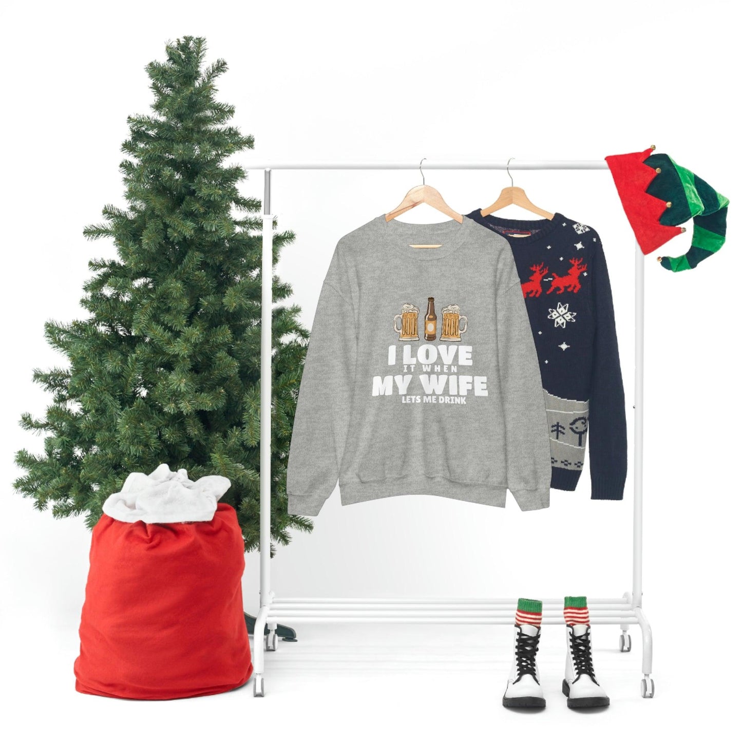 I Love It When MY Wife Lets me Drink Crewneck Sweatshirt - Giftsmojo