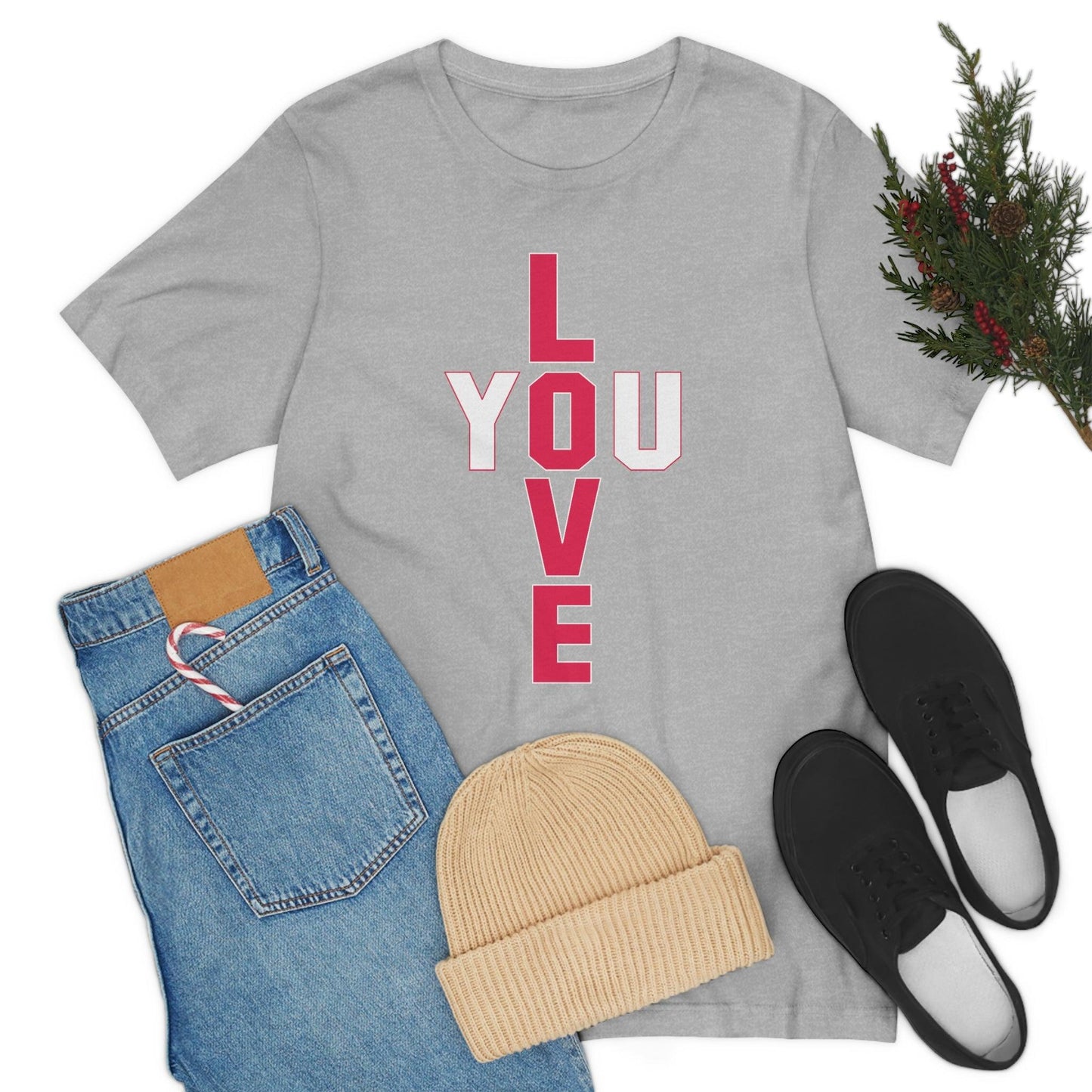 T-shape Love you Tee - Giftsmojo