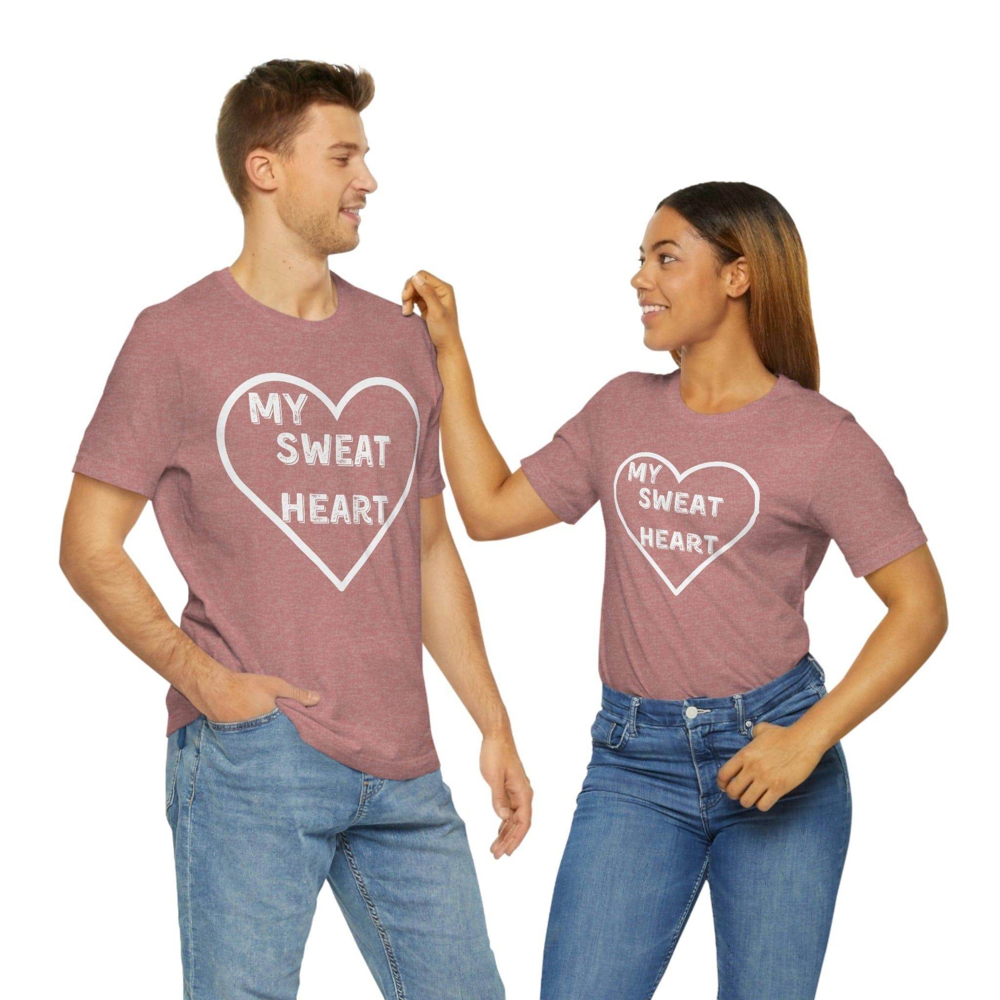 My Sweat Heart - Love shirt - Gift for wife - Gift for Husband - Gift for Girlfriend and Boyfriend - Giftsmojo