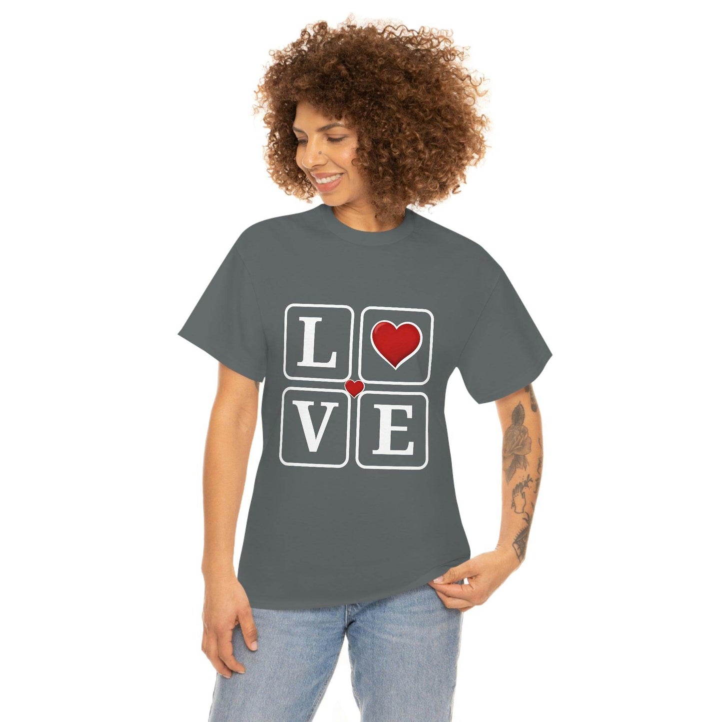 Love square Hearts Shirt, Great Gift for Valentine's day, birthday, engagement, anniversary and many more - Giftsmojo