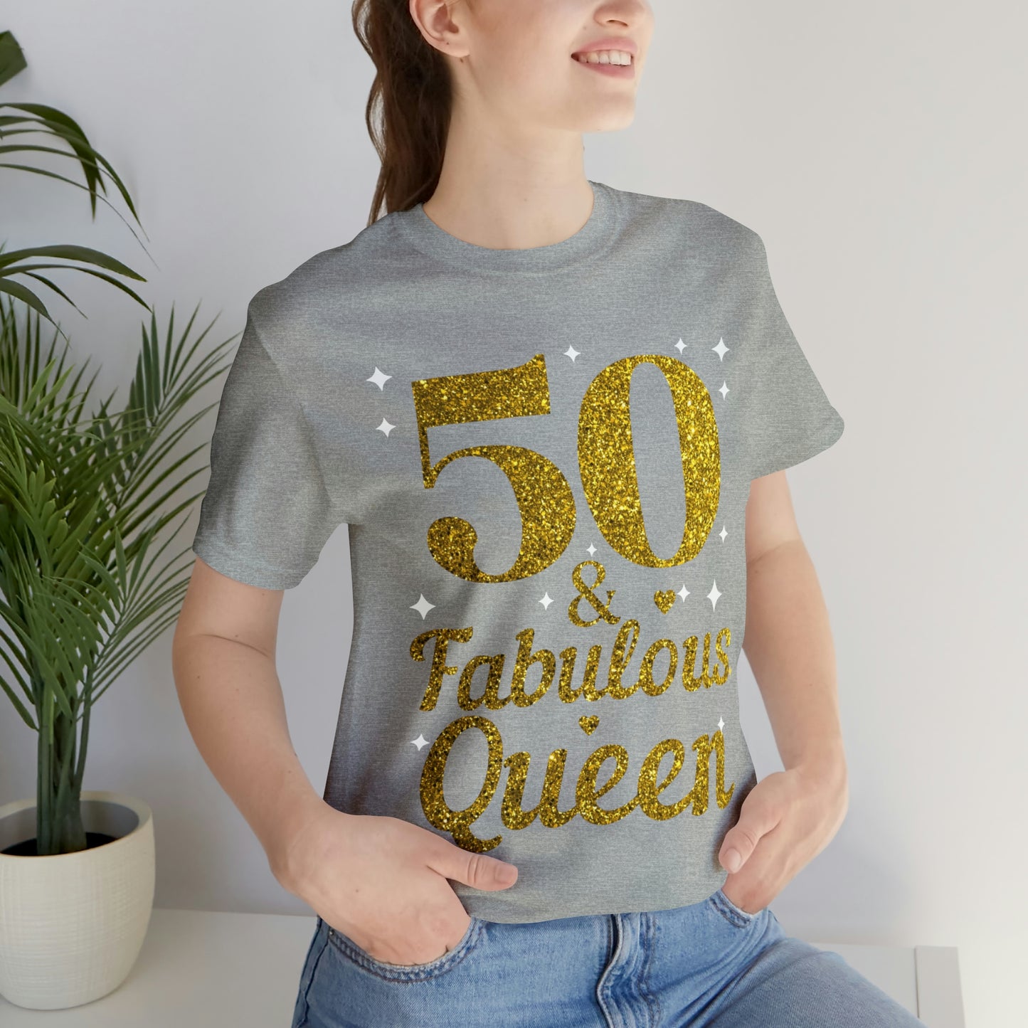 Funny 50th birthday shirt, 50th birthday Tshirt, 50 and fabulous Queen, birthday queen shirt, Gift for 50th birthday, Vintage shirt, birthday gift, birthday girl shirt, mom’s birthday gift, mom gift, wife gift,