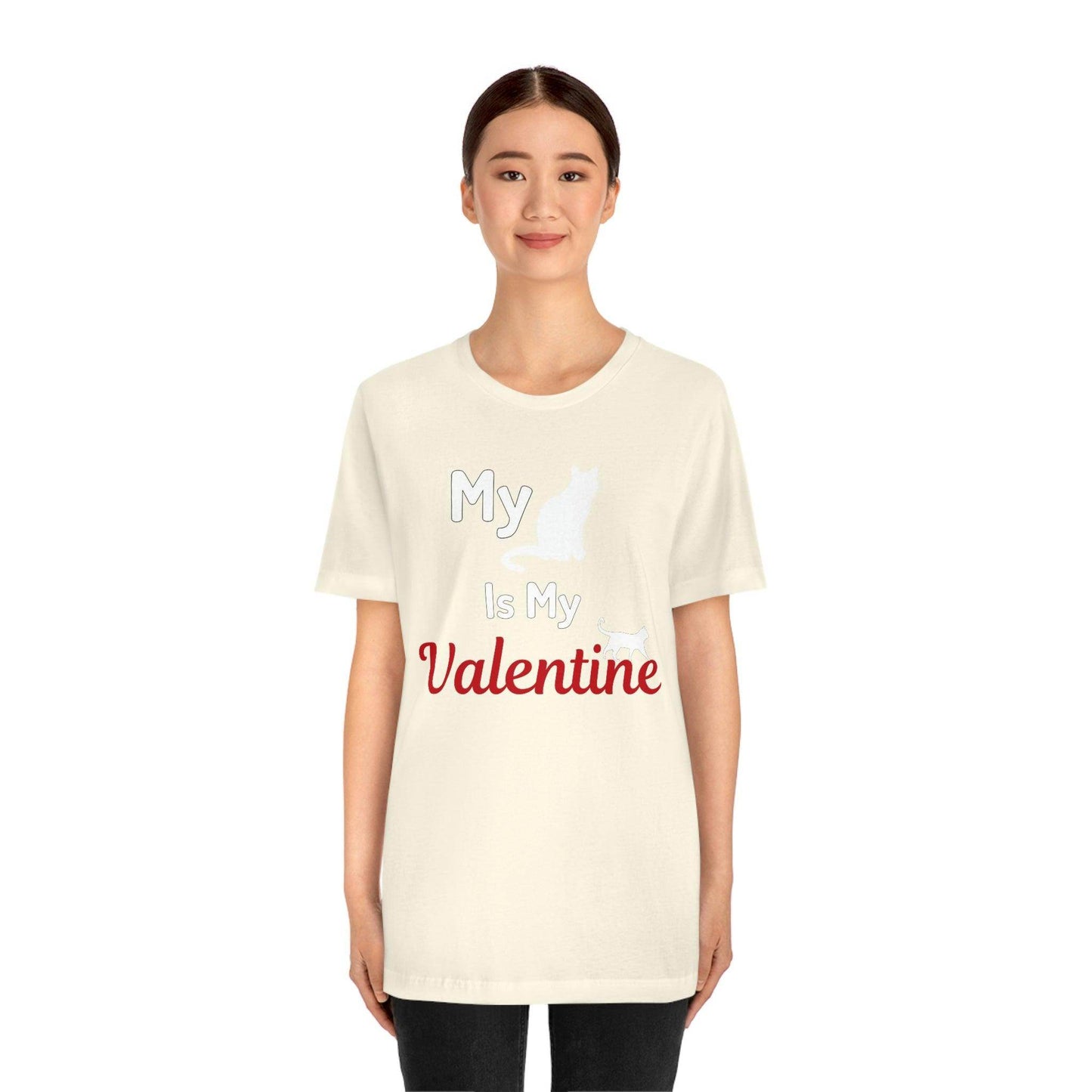 My Cat is My Valentine, Pet lover Valentine shirt - Cute cat lover shirt - gift for cat lovers - Giftsmojo