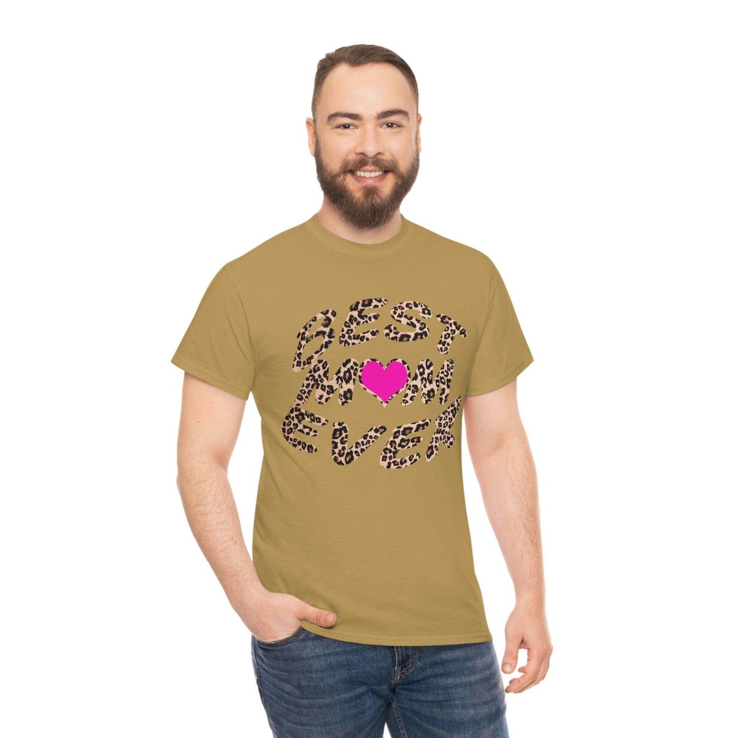 Best mom ever leopard print Tee - Giftsmojo