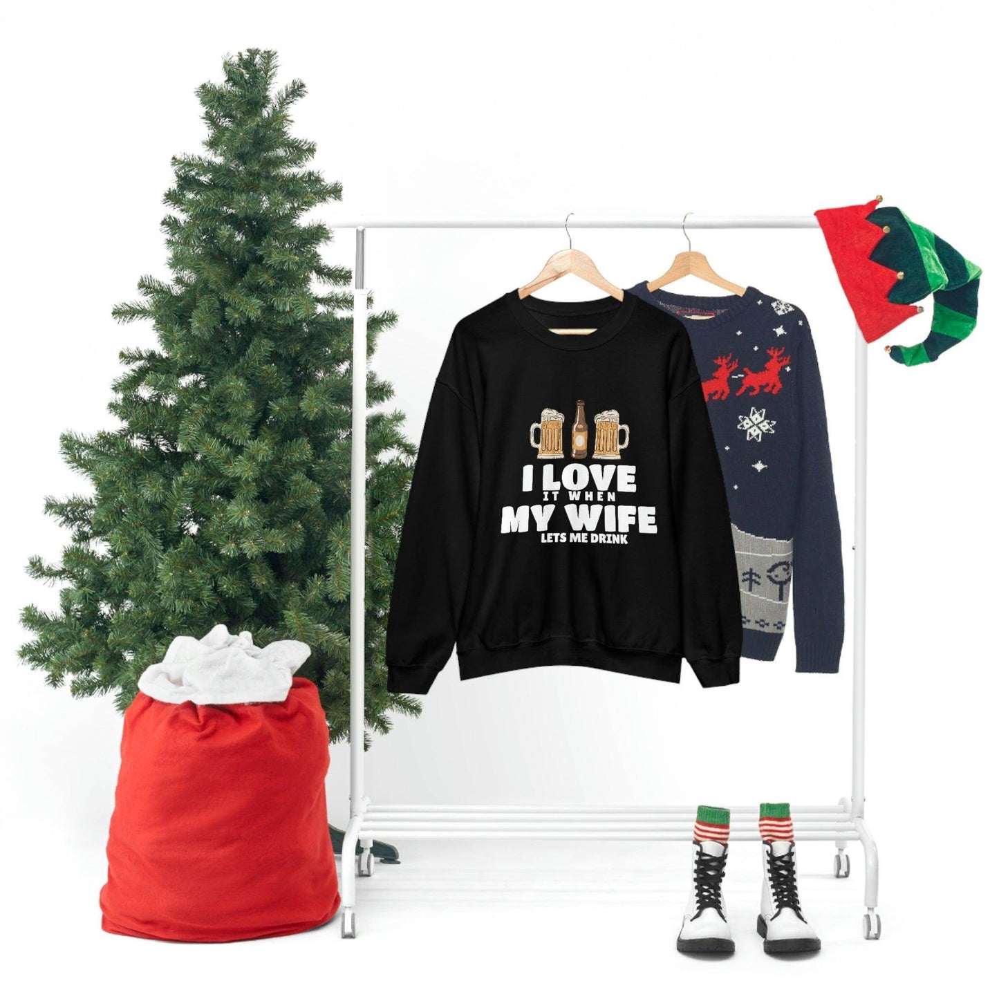 I Love It When MY Wife Lets me Drink Crewneck Sweatshirt - Giftsmojo