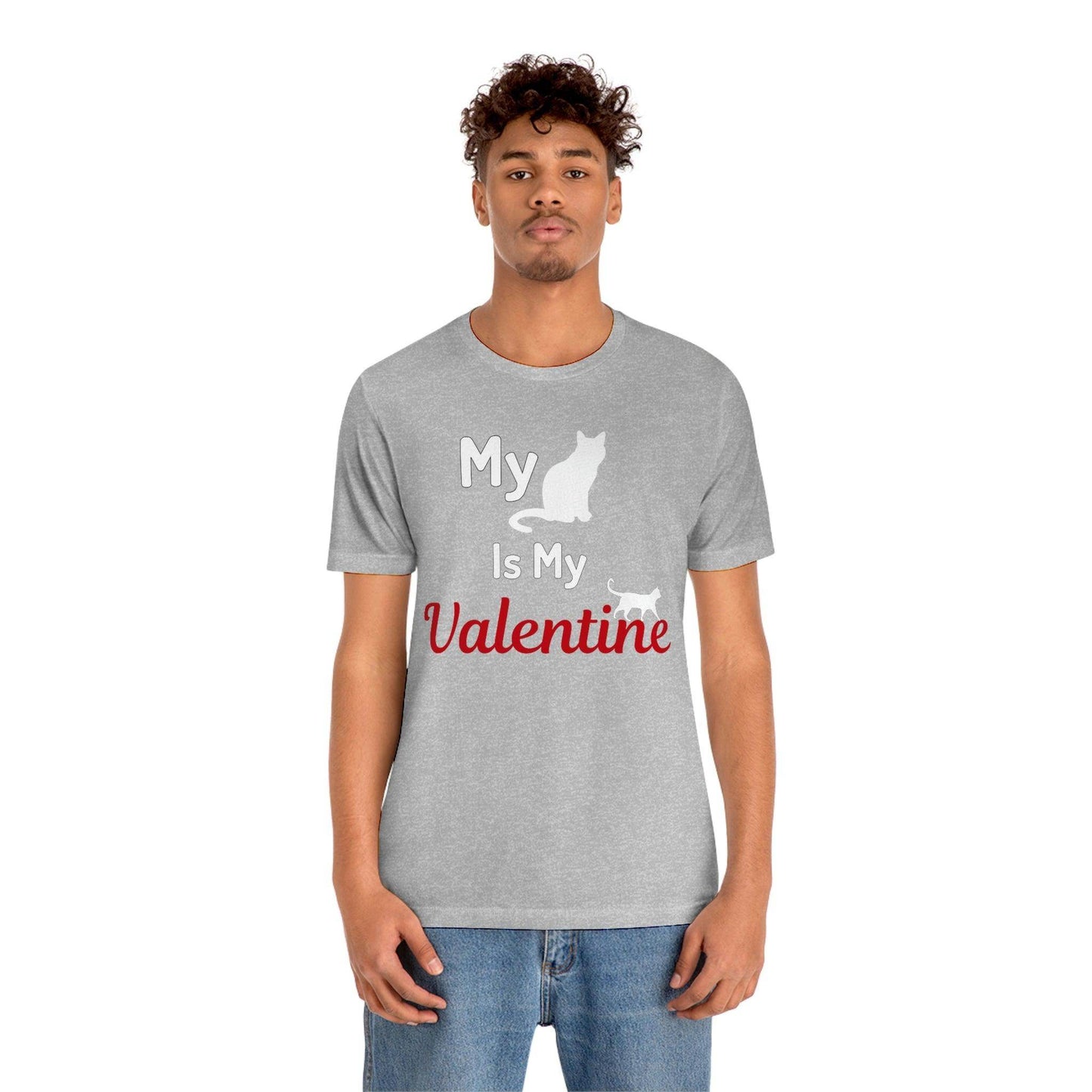 My Cat is My Valentine, Pet lover Valentine shirt - Cute cat lover shirt - gift for cat lovers - Giftsmojo