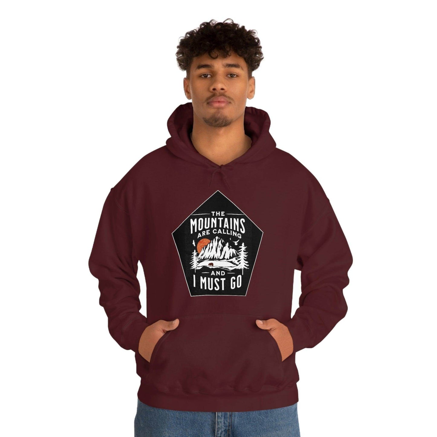 The Mountains are Calling and I Must Go, Hooded Sweatshirt - Giftsmojo
